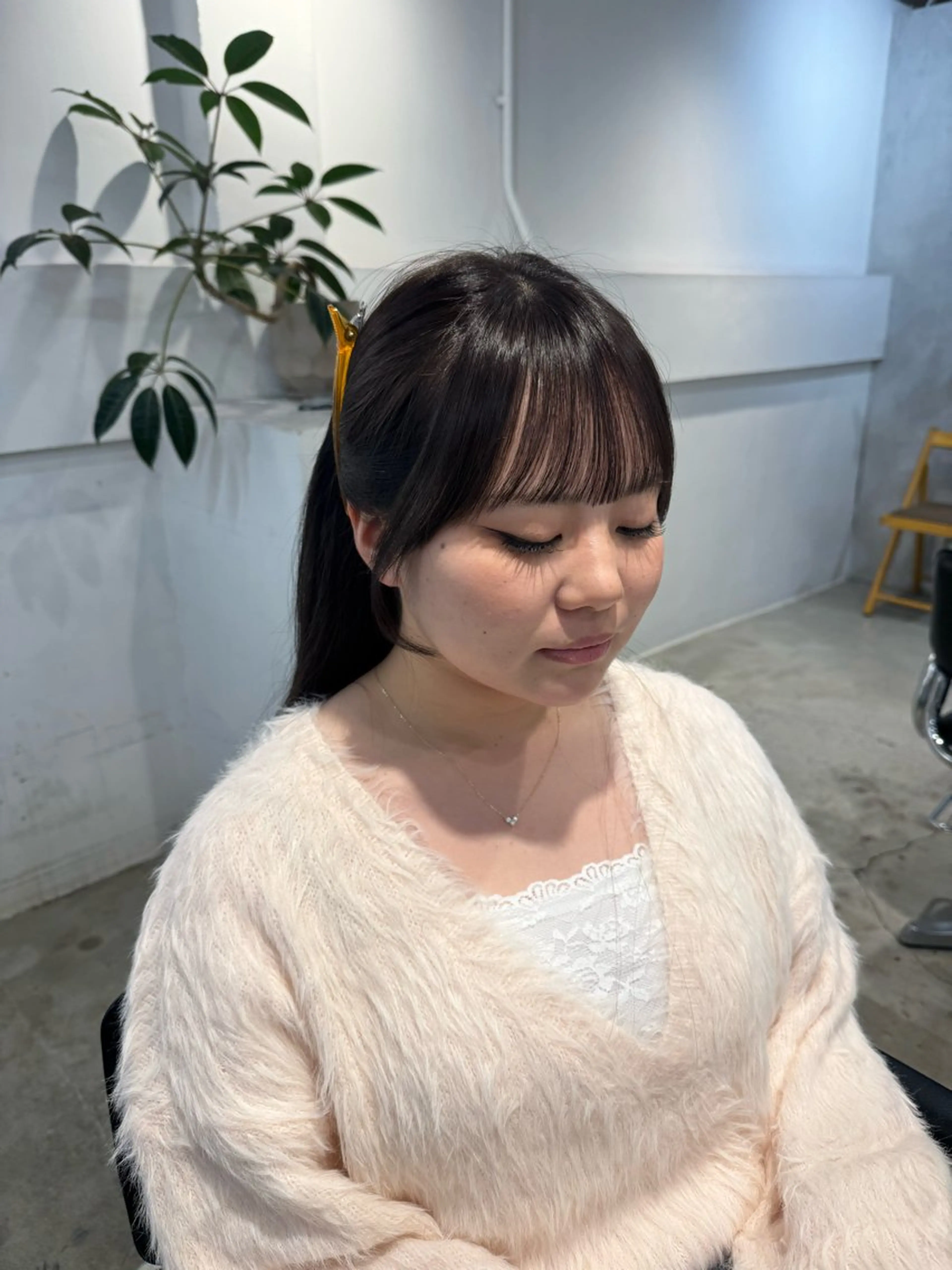 セミロング カット ヘアカラー トリートメント 顔周りカット・相談 レイヤーも◎しずくのヘアスタイル