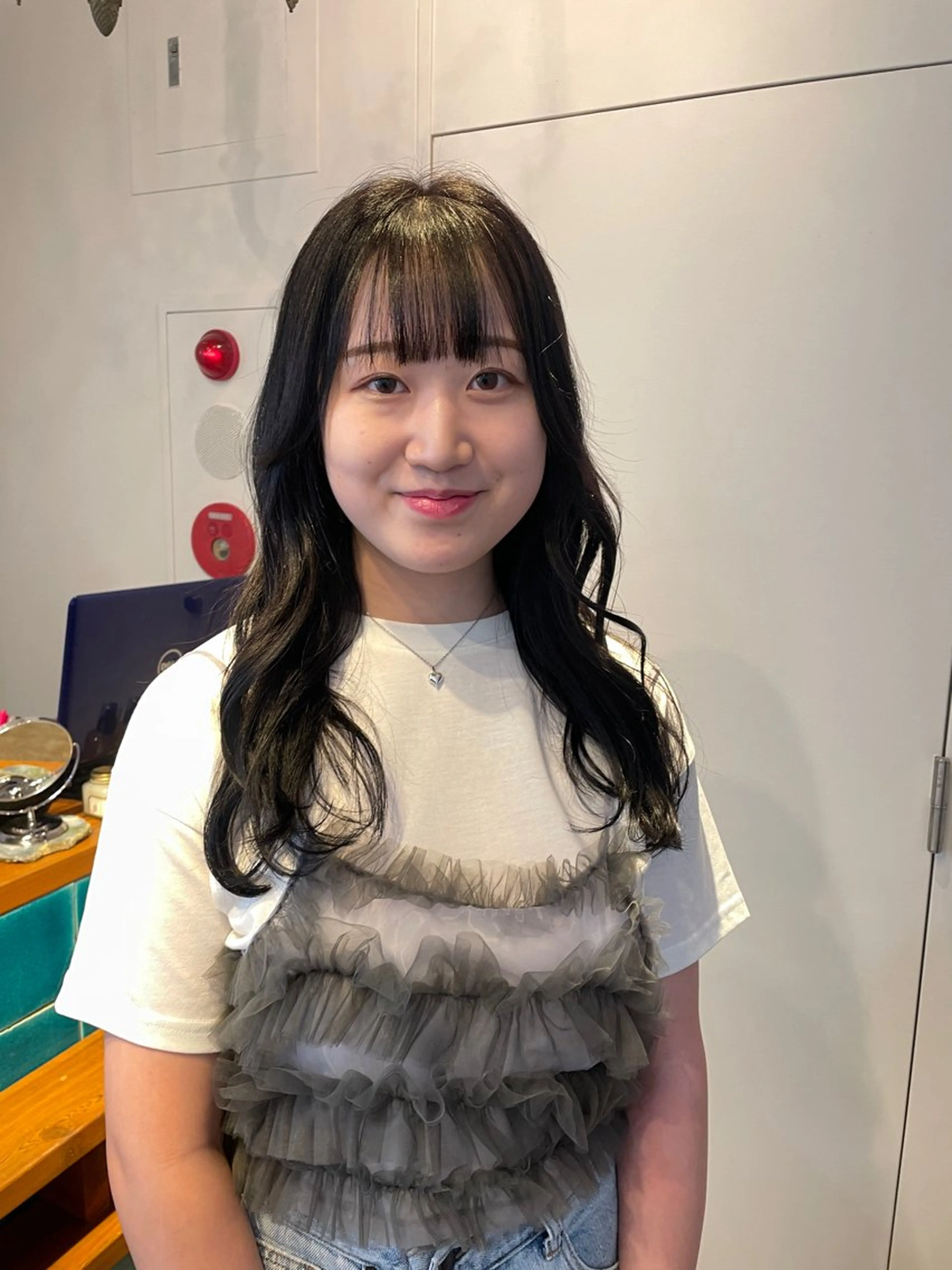 ミディアム カラー 韓国ヘア/wカラー レイヤー/RIN🎀のヘアスタイル