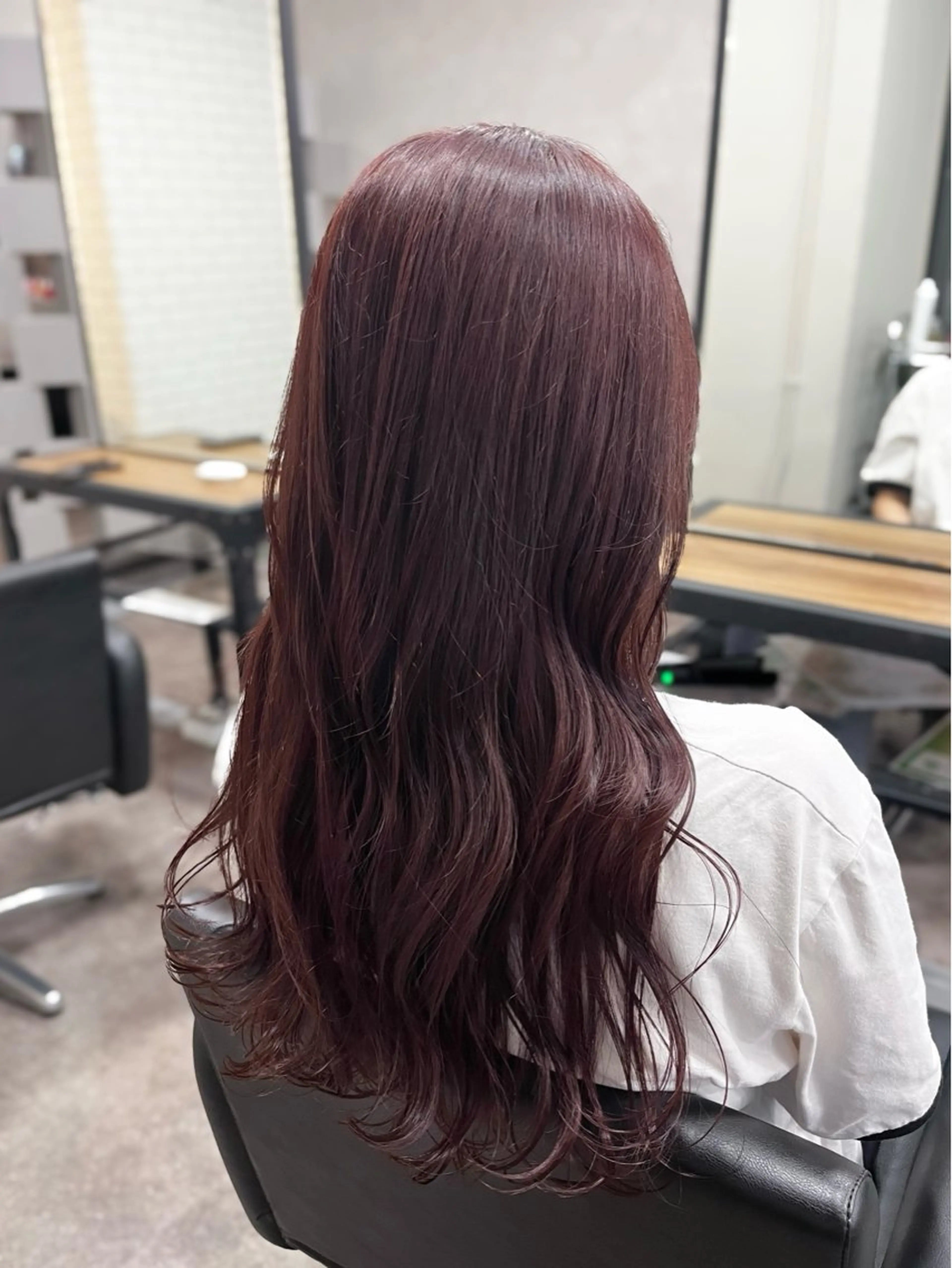 ロング カラー カット ヘアカラー トリートメント 福本 梓のヘアスタイル