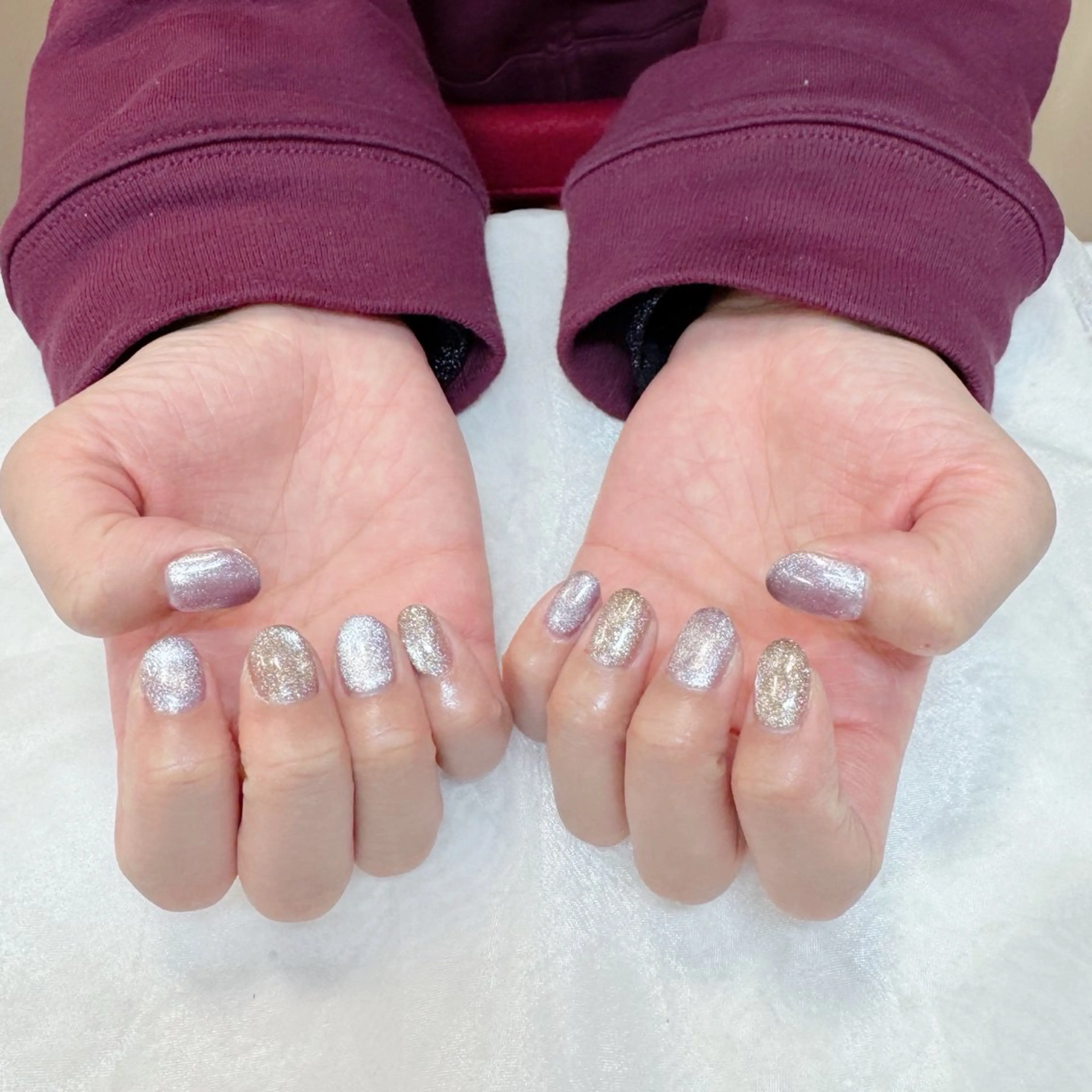 ネイル キラキラネイル マグネットネイル maruyasu. yのネイルデザイン