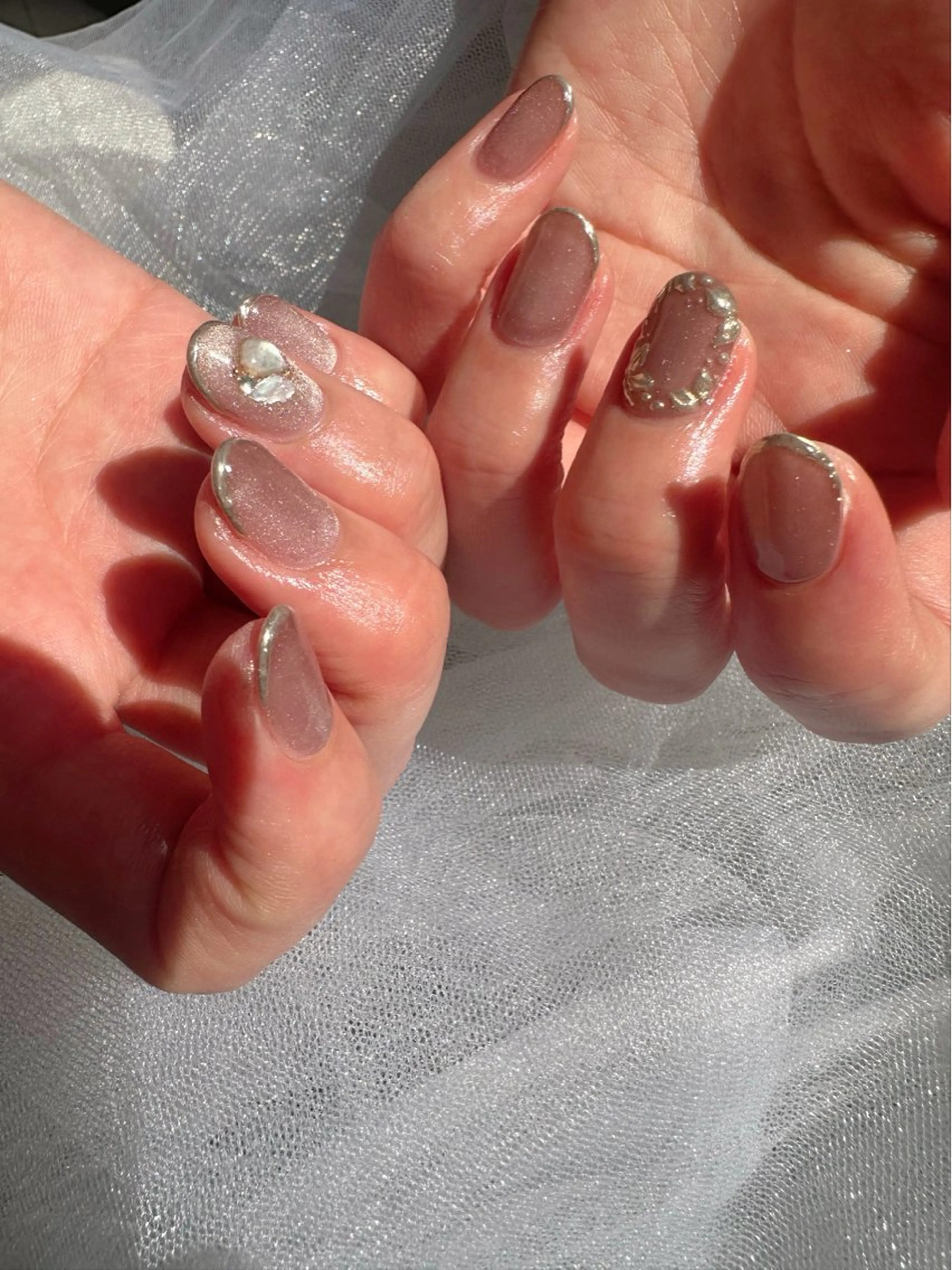 ネイル アートネイル フラワーネイル 氷ネイル・うるうるネイル キラキラネイル 韓国ネイル 🪞KAPE NAIL 🪞のネイルデザイン
