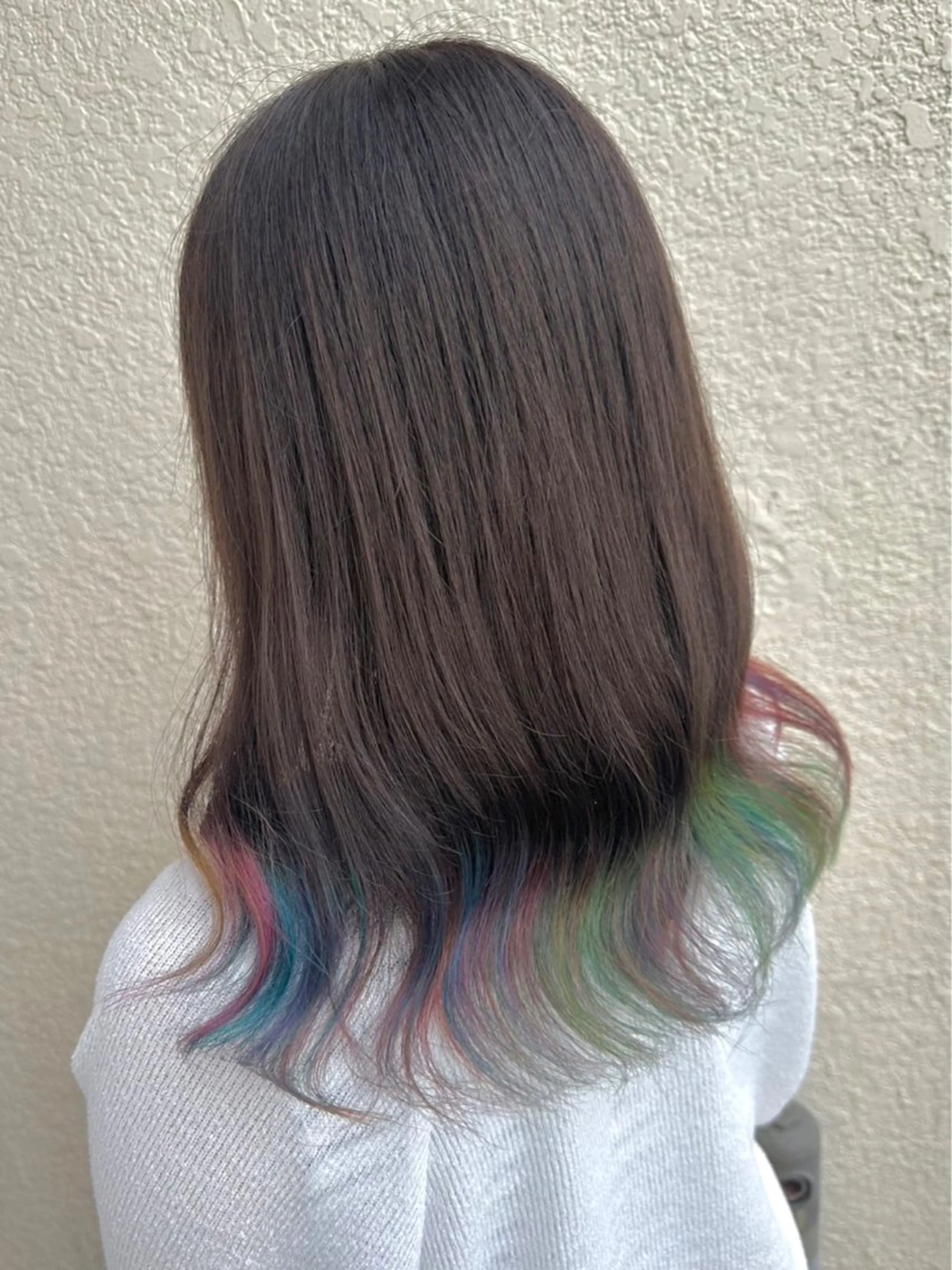 カラー エクステ/コスパ◎ /メンズ!白石宇由のヘアスタイル