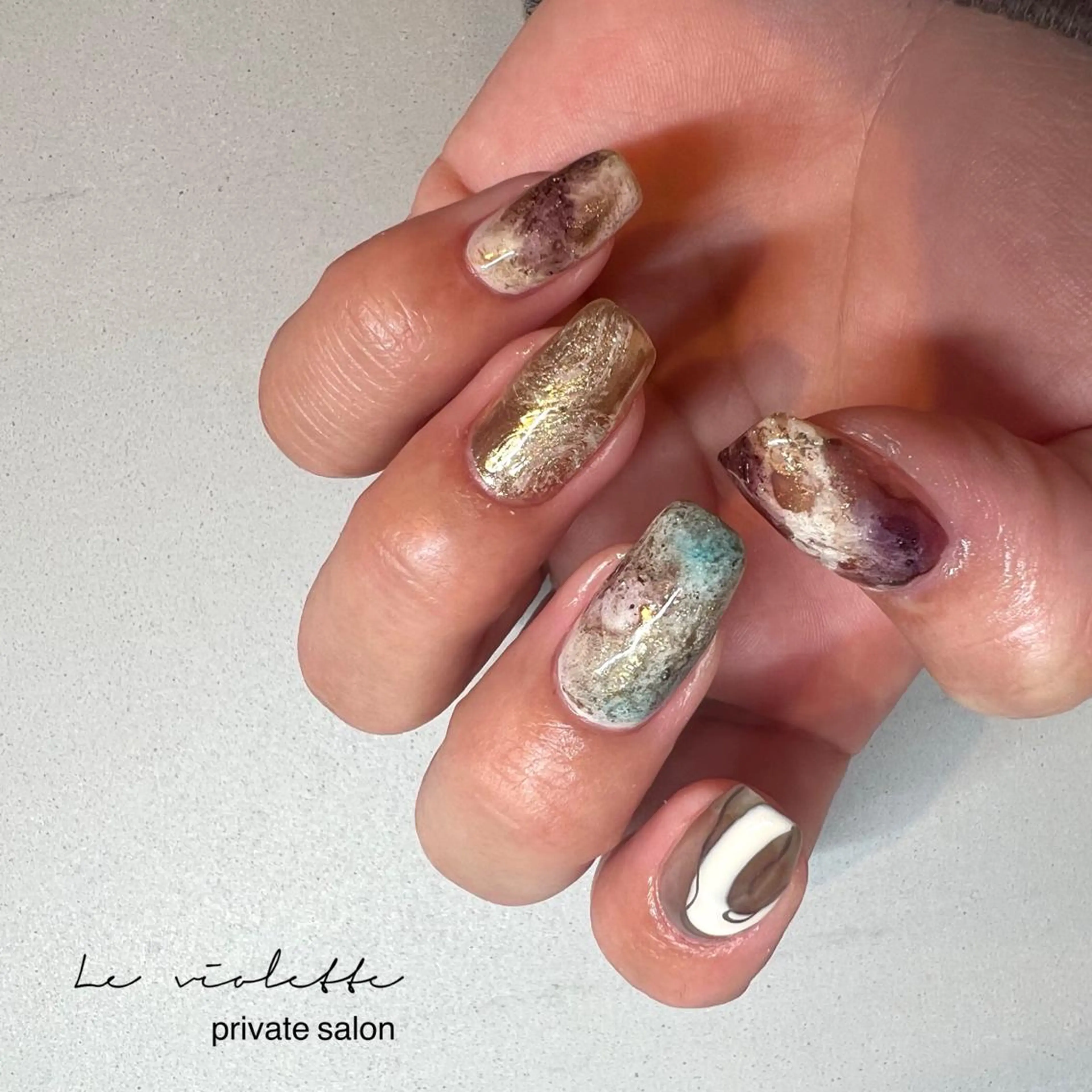 ネイル アートネイル ハンドネイル le violetteのネイルデザイン