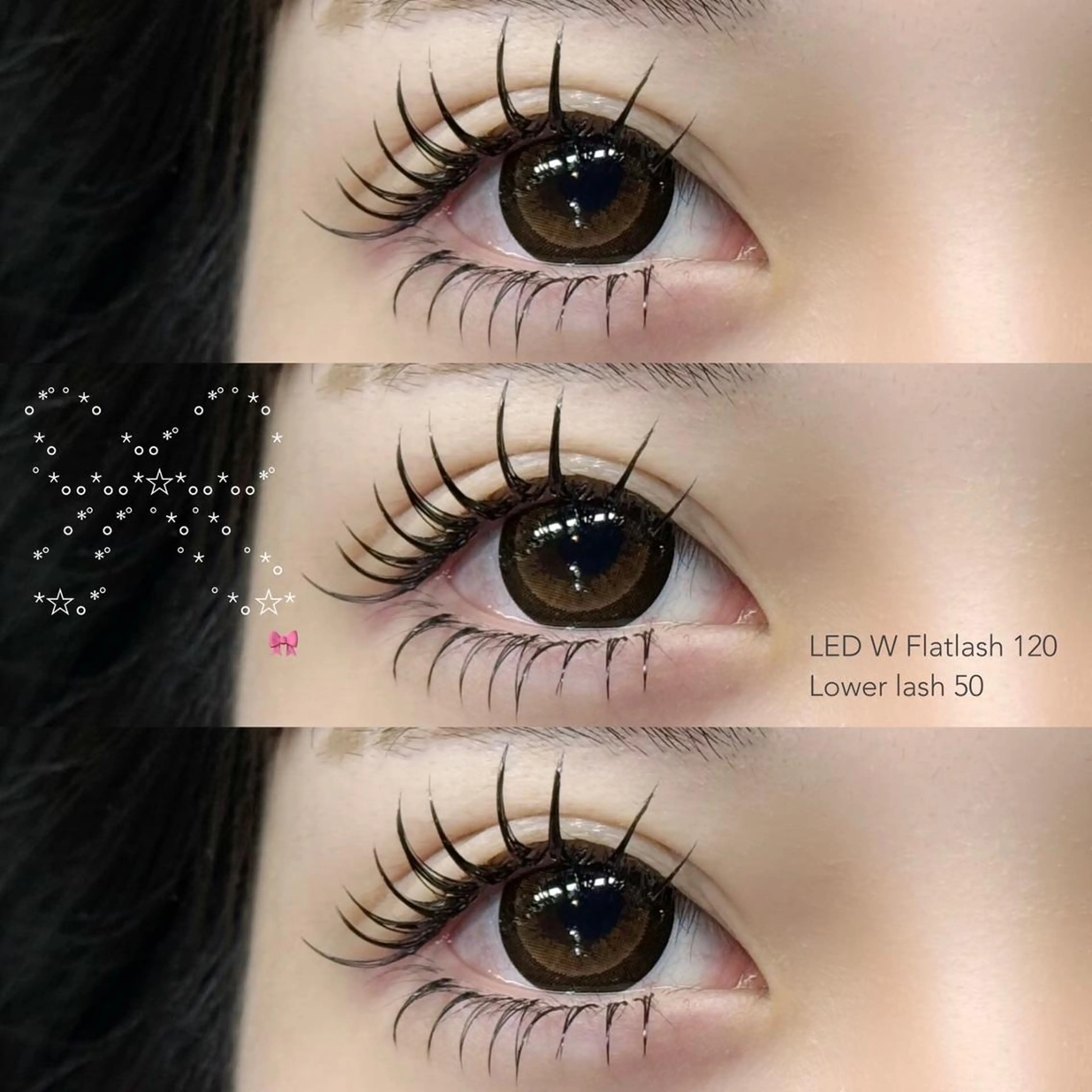 【1日2名限定🫧】オフなし❕マツエク120本☁️ぱっちり韓ドル束感まつ毛に🎶の写真