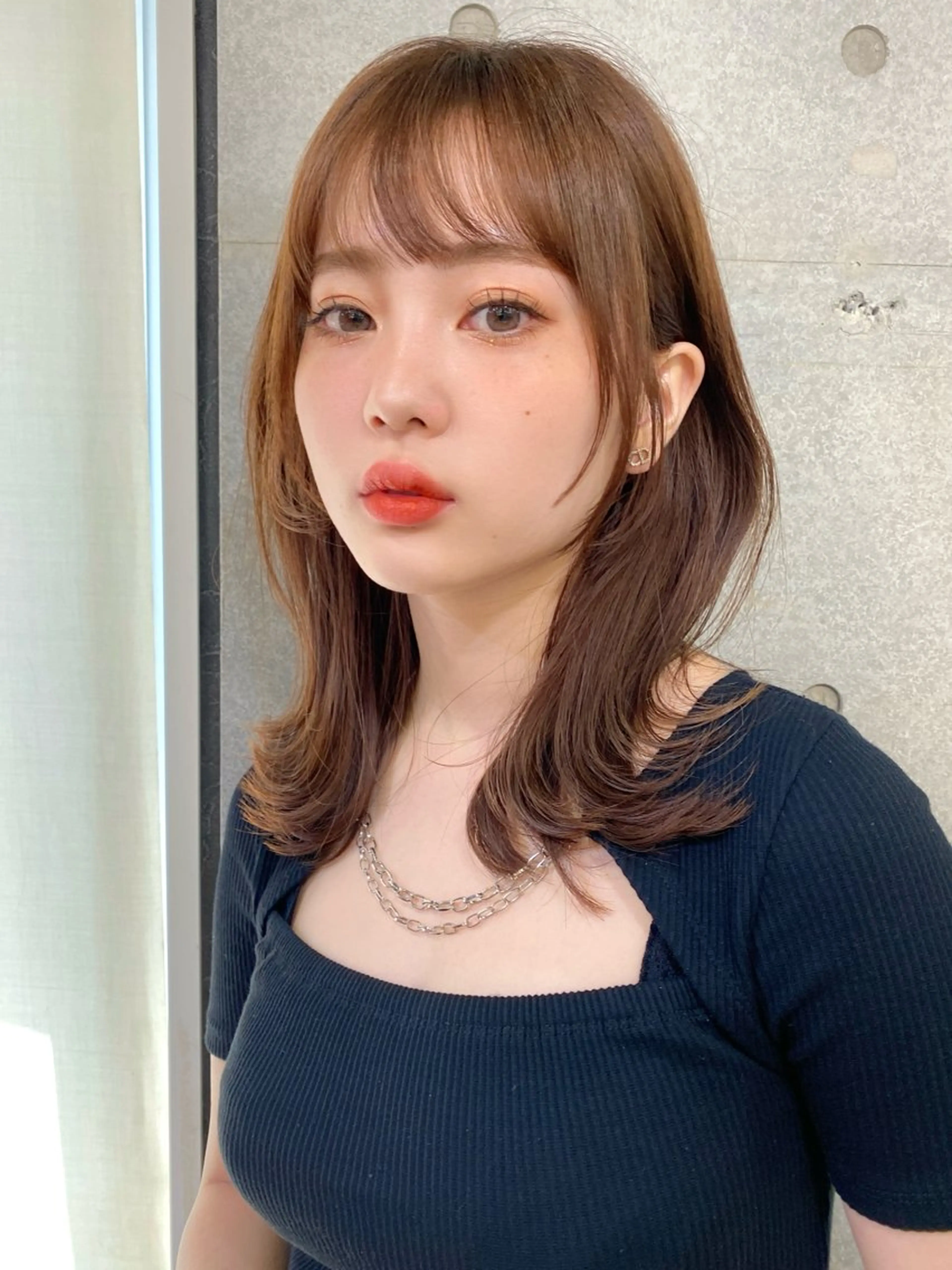 ミディアム カラー 似合わせレイヤー 🇰🇷荒木洋文のヘアスタイル