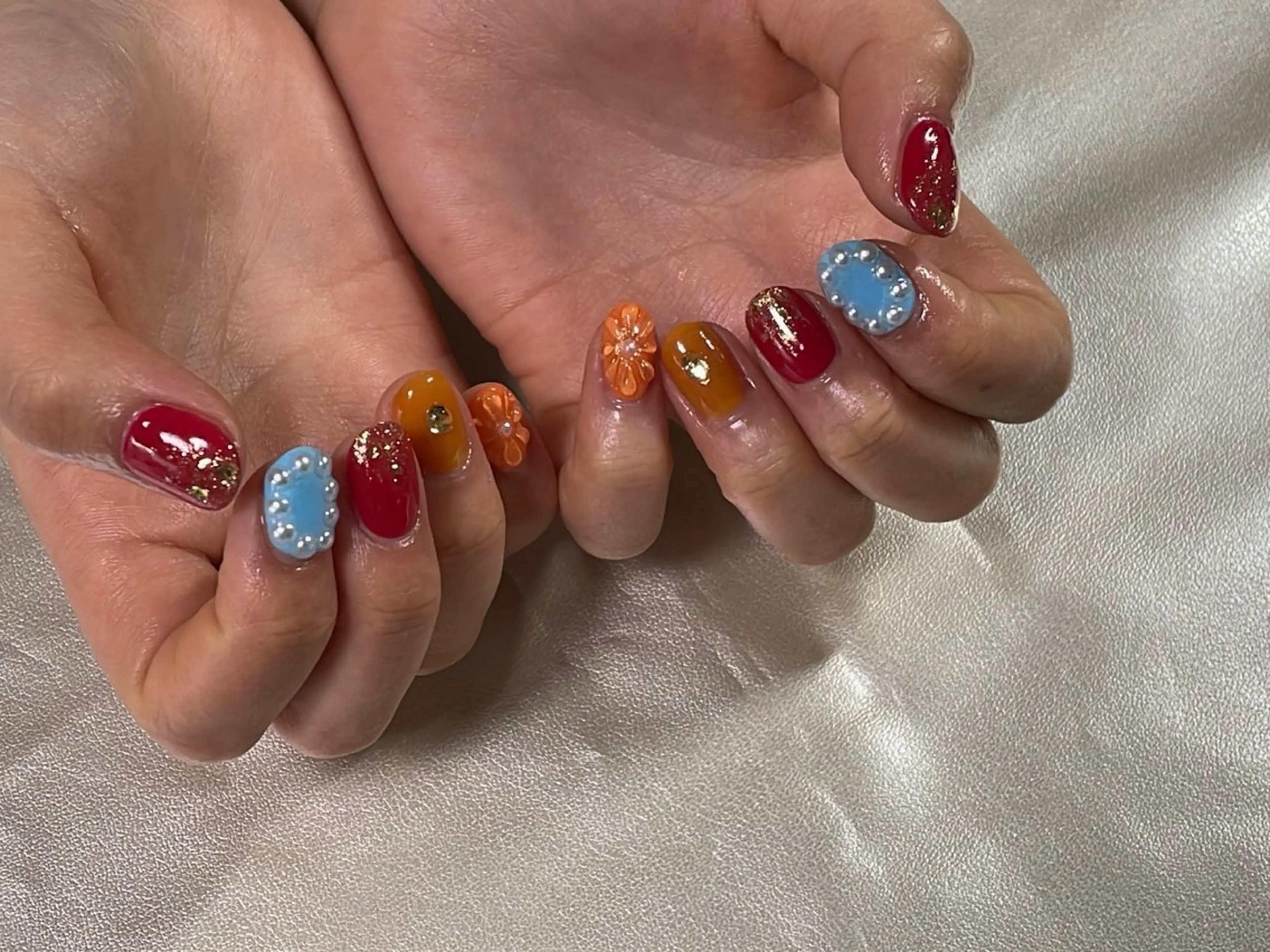 ネイル オーロラネイル 成人式 フットネイル フレンチネイル ジェルネイル kiki nail &brow二子玉川の眉毛・アイブロウイメージ