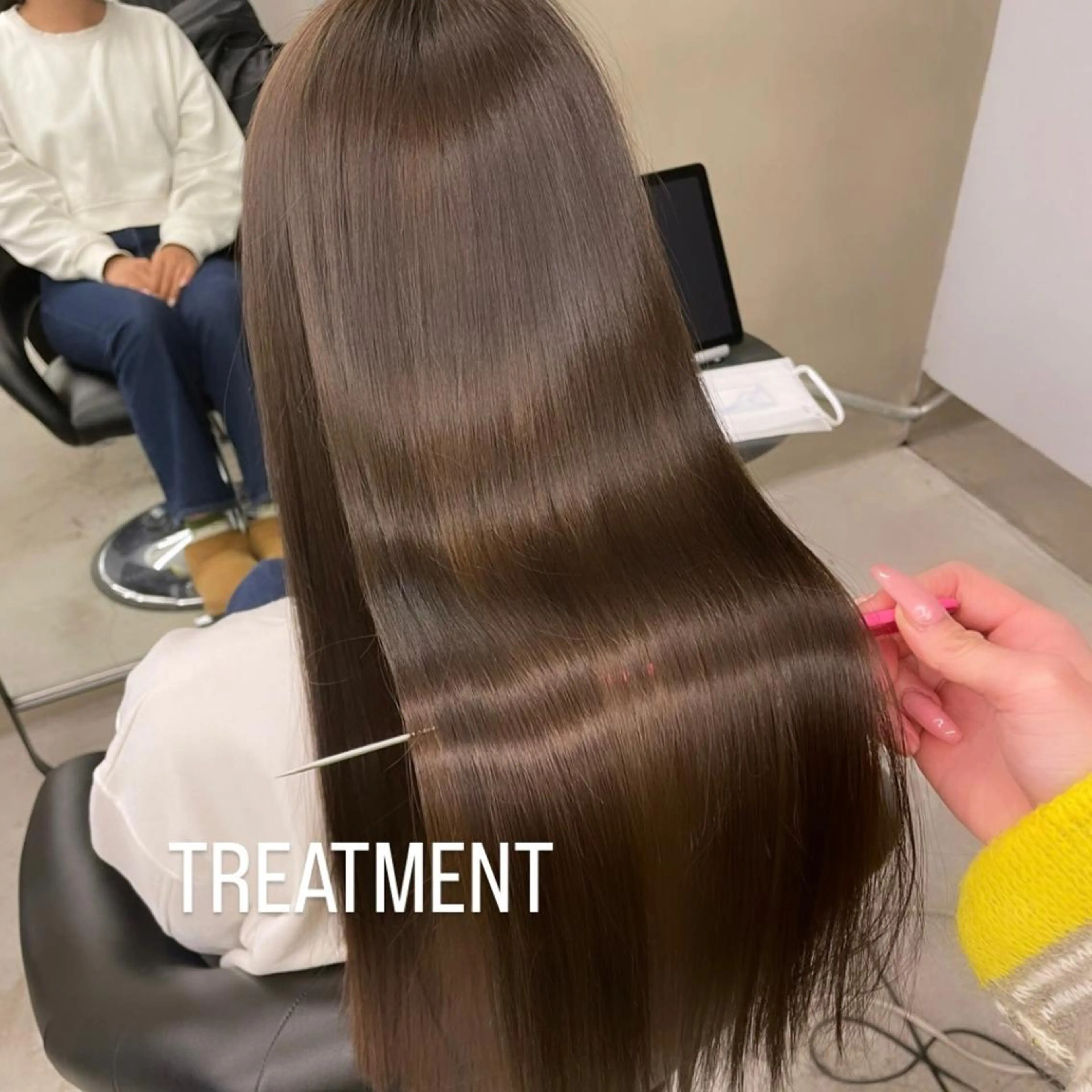 ロング カラー エクステ🩵ブリーチ 韓国ヘア🩵KAEのヘアスタイル