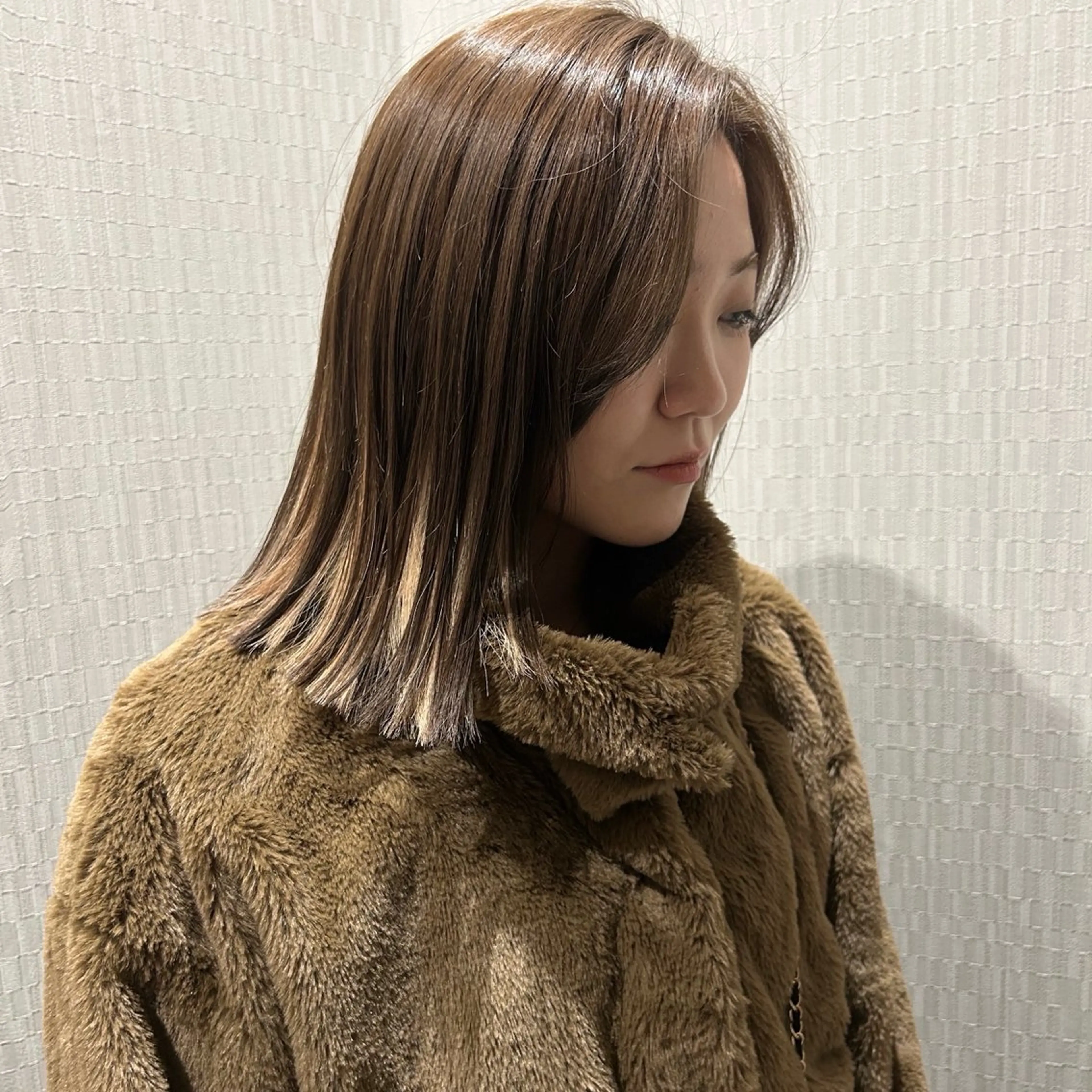 ミディアム カラー ヘアカラー 伊藤ほのか /パーマ/オリーブのヘアスタイル