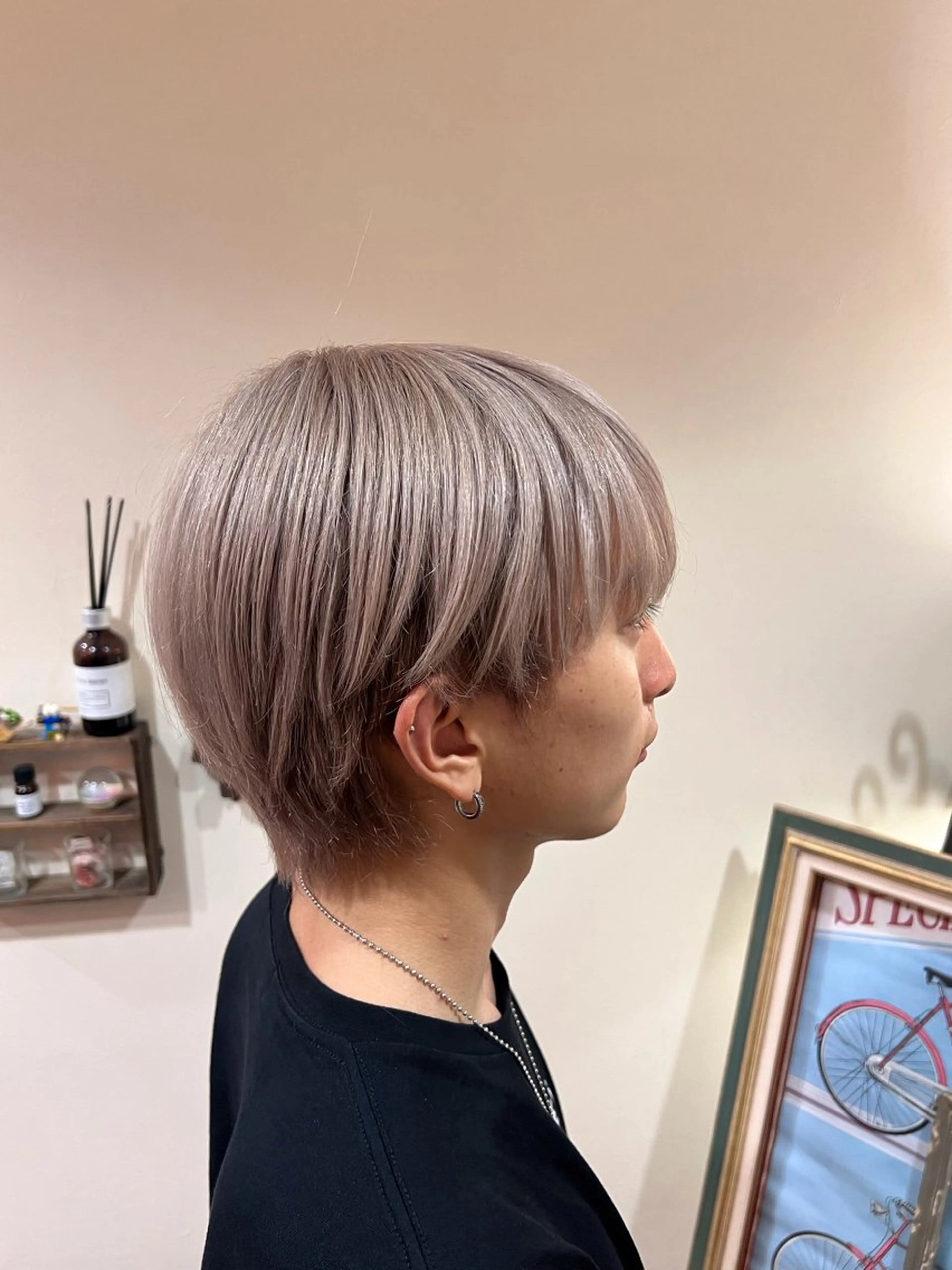 カラー メンズ メンズブリーチ ベージュカラー ブリーチ 韓国スタイル🫧 サーシャのヘアスタイル