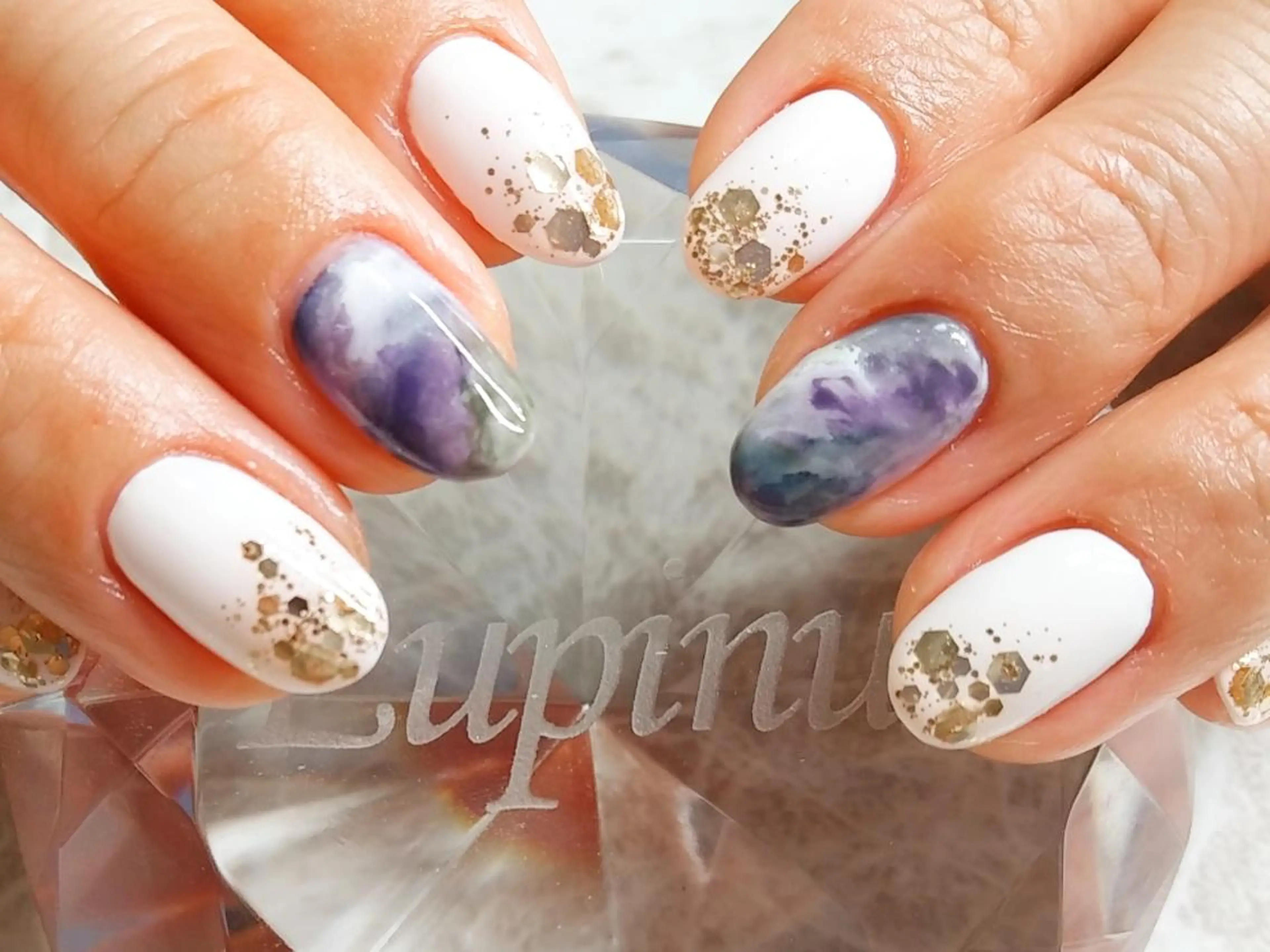 ネイル ニュアンスネイル ハンドネイル フットネイル Lupinus ルピナスのネイルデザイン