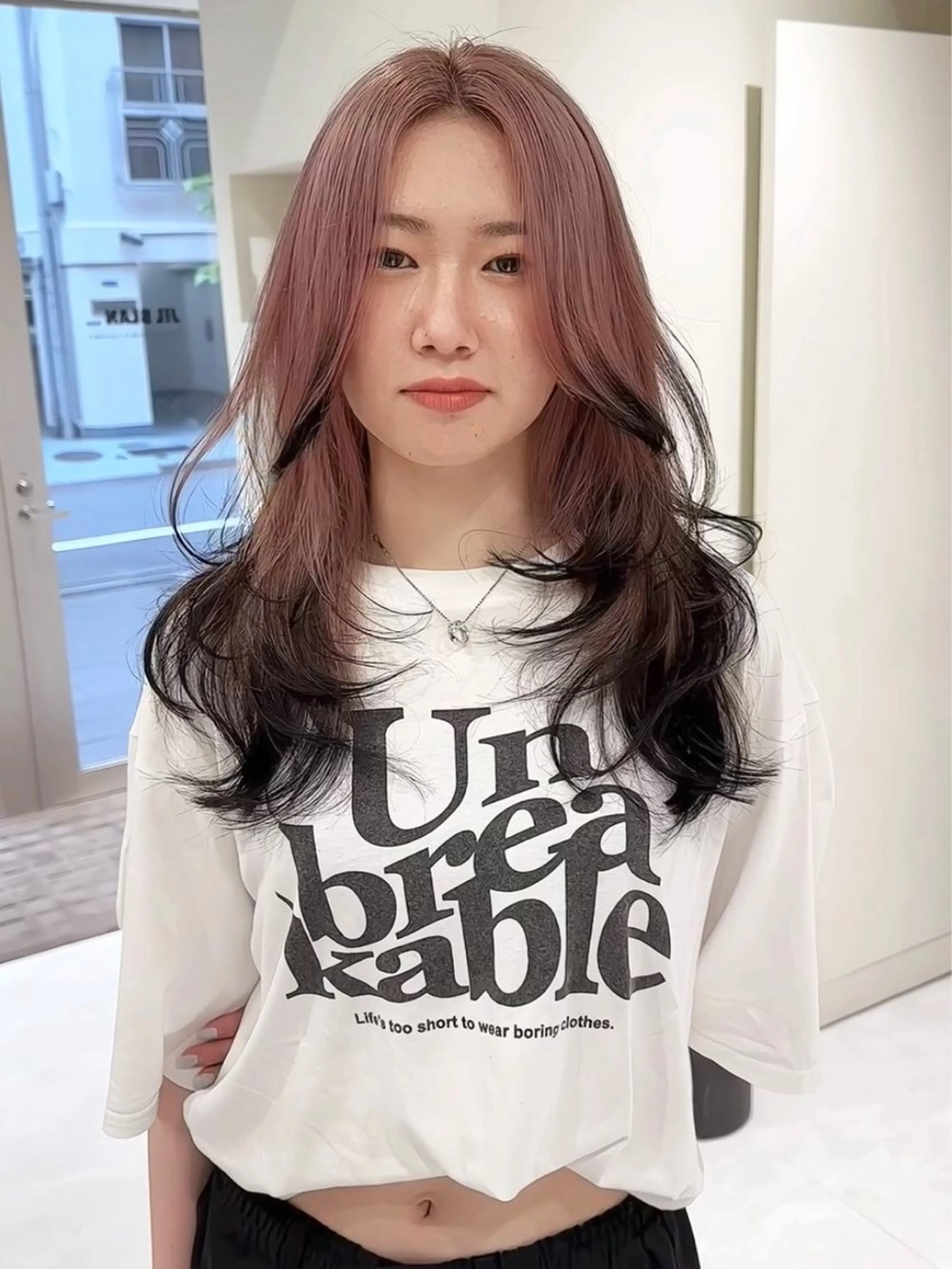 ミディアム カラー バレイヤージュ ダブルカラー ハイライトカラー ハイトーンカラー ハイライト ご予約 宜しくお願いします！のヘアスタイル