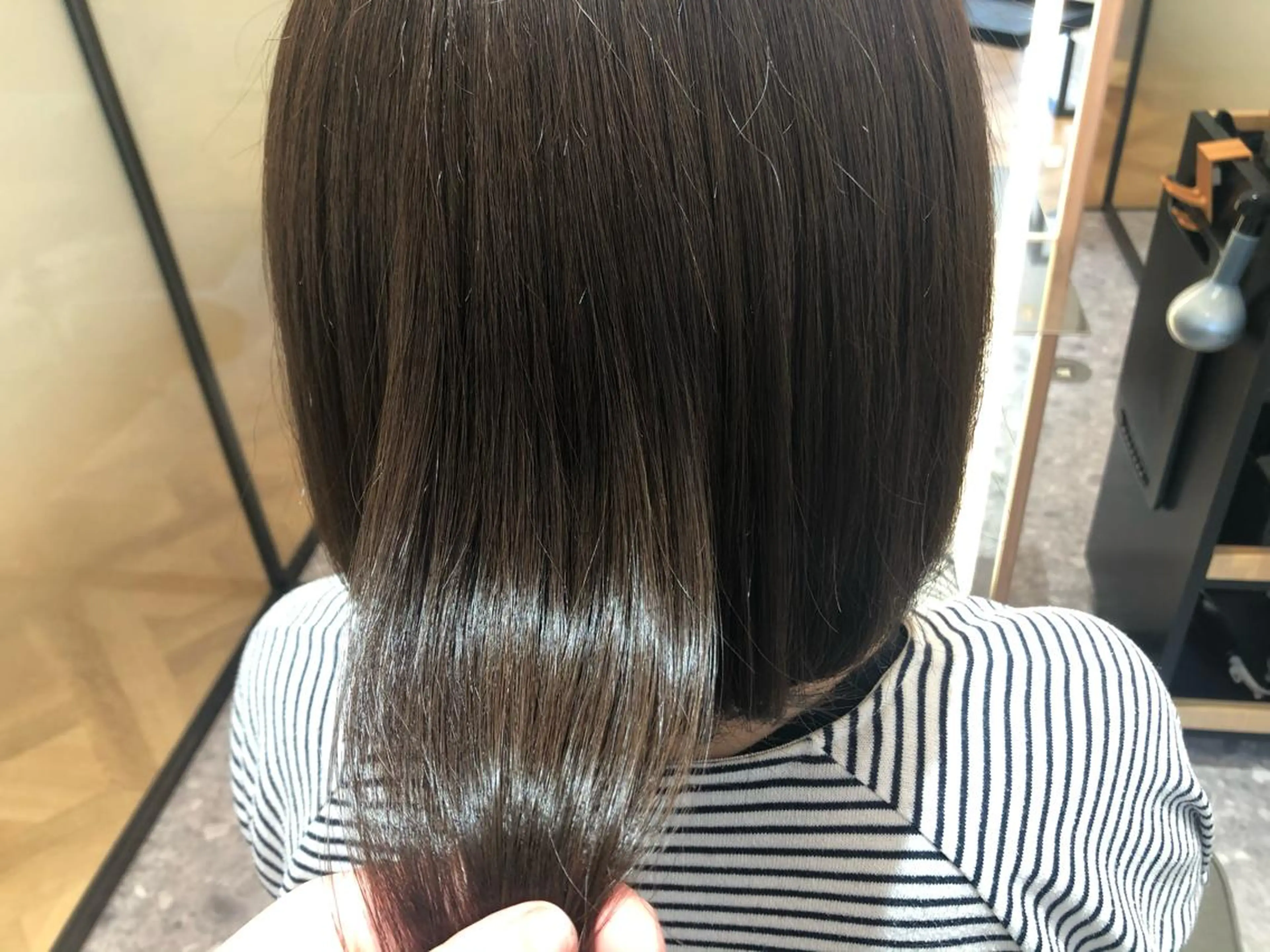 ミディアム カラー みねぎし ふうかのヘアスタイル
