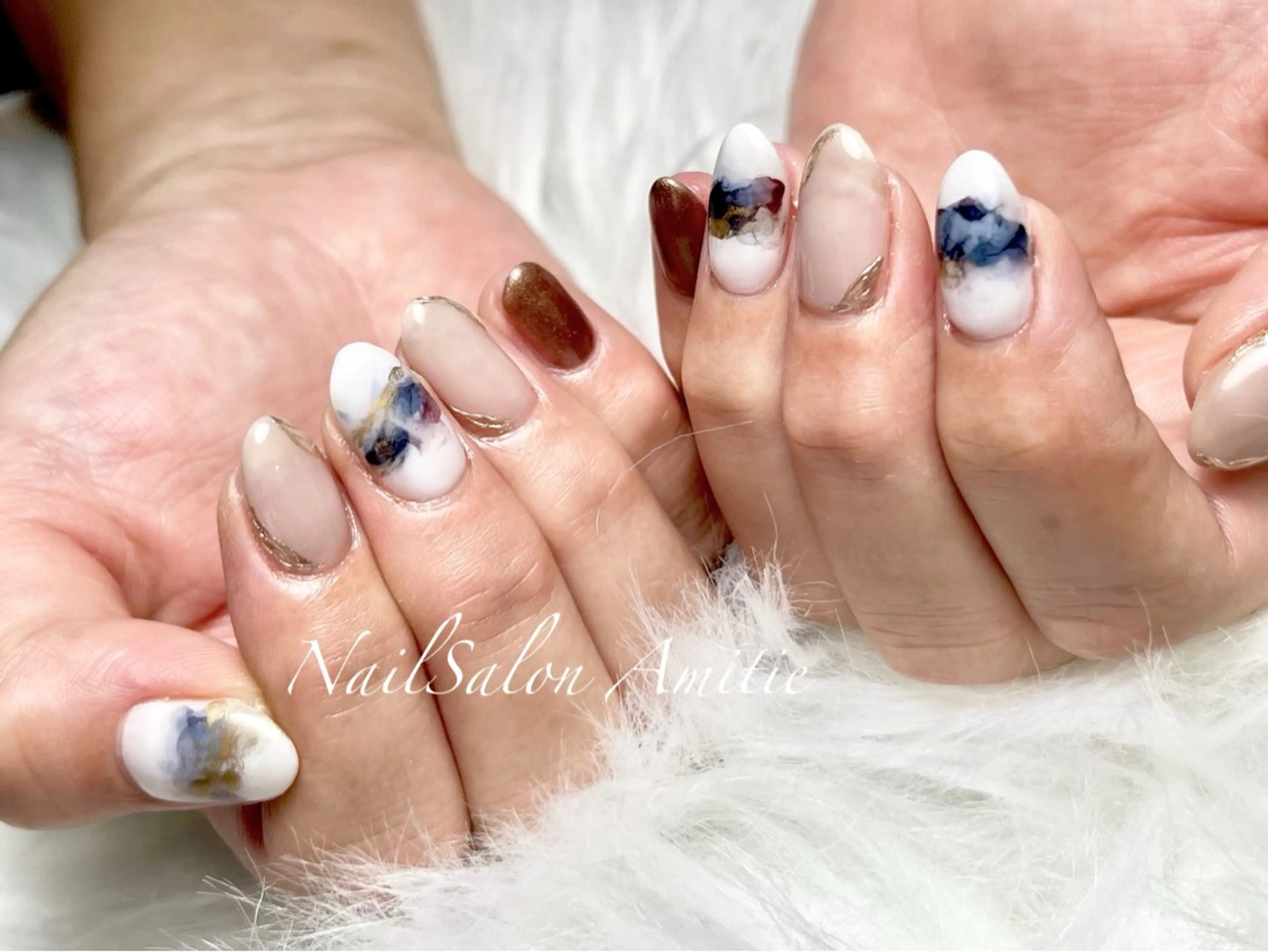 ネイル ニュアンスネイル NailSalon Amitieのネイルデザイン