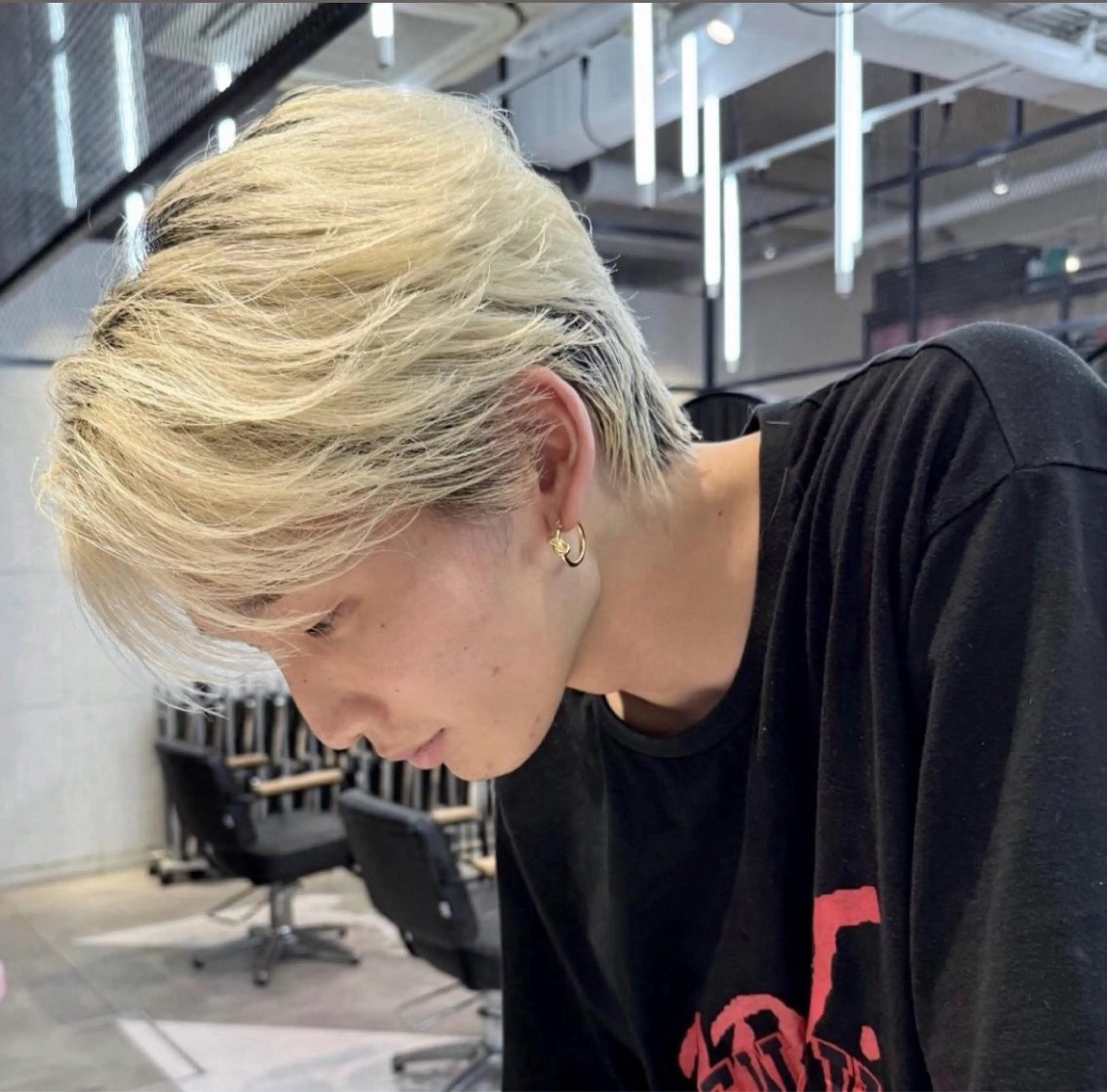 メンズ カット ハイトーン/パーマ/ メンズ / 櫻本🌐のヘアスタイル