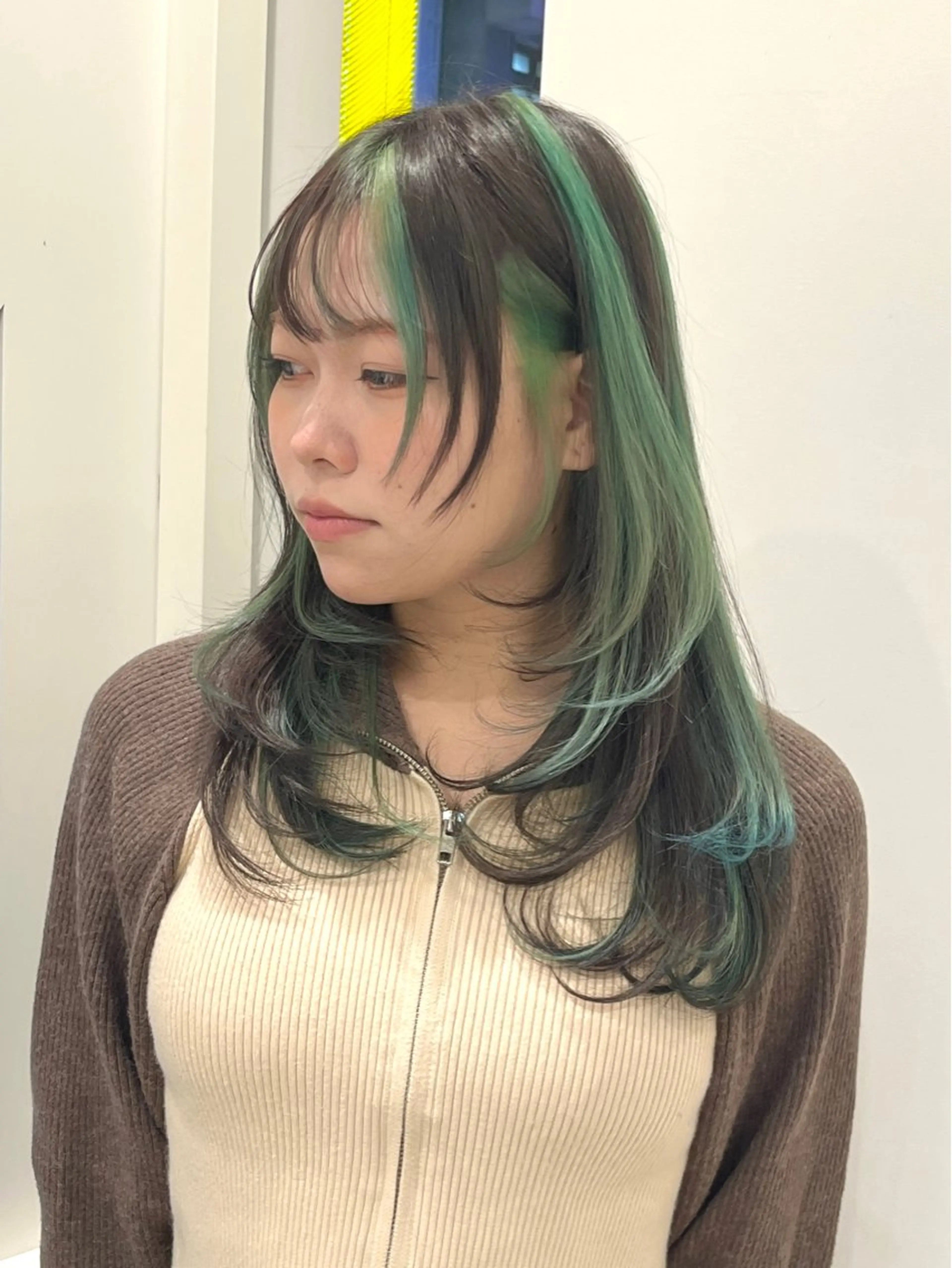 セミロング カラー ヘアカラー レイヤー⭐️カラー ⭐️平川雅史のヘアスタイル