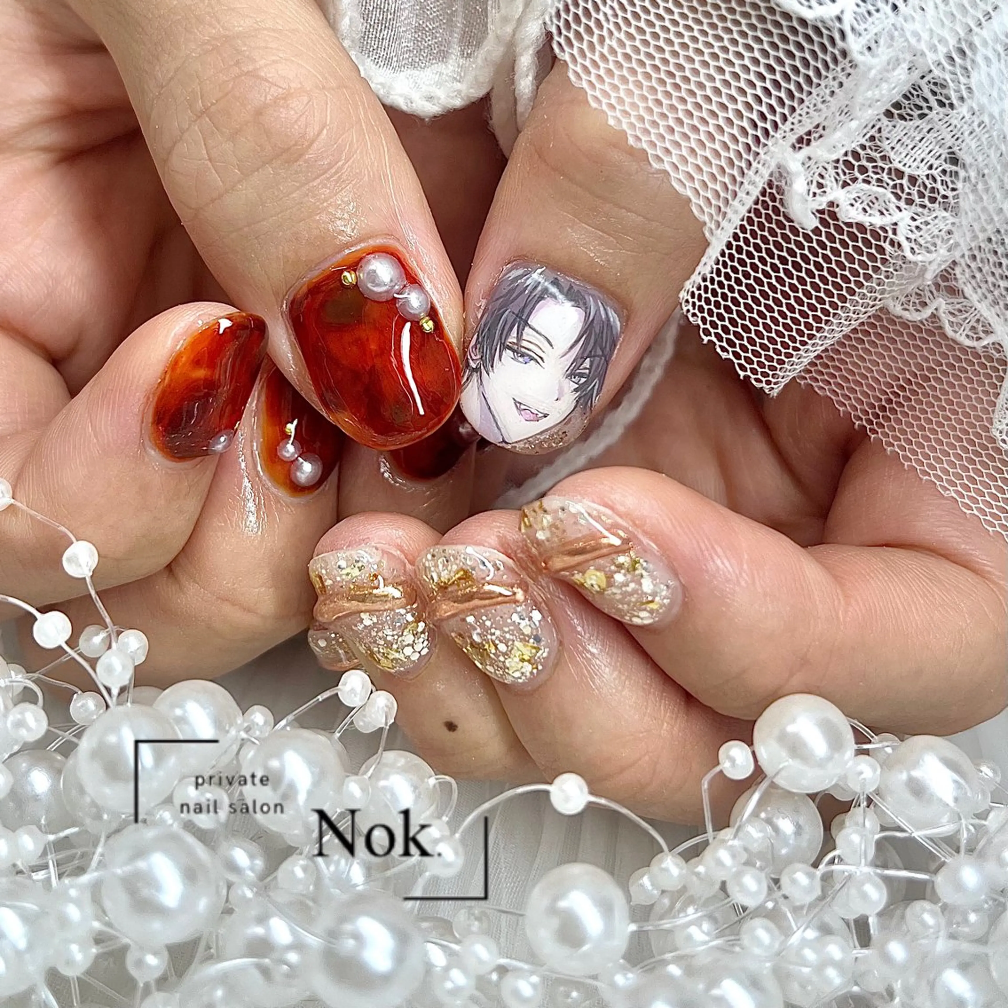 ネイル ハンドネイル 池袋痛ネイル Nok. 渡辺のネイルデザイン