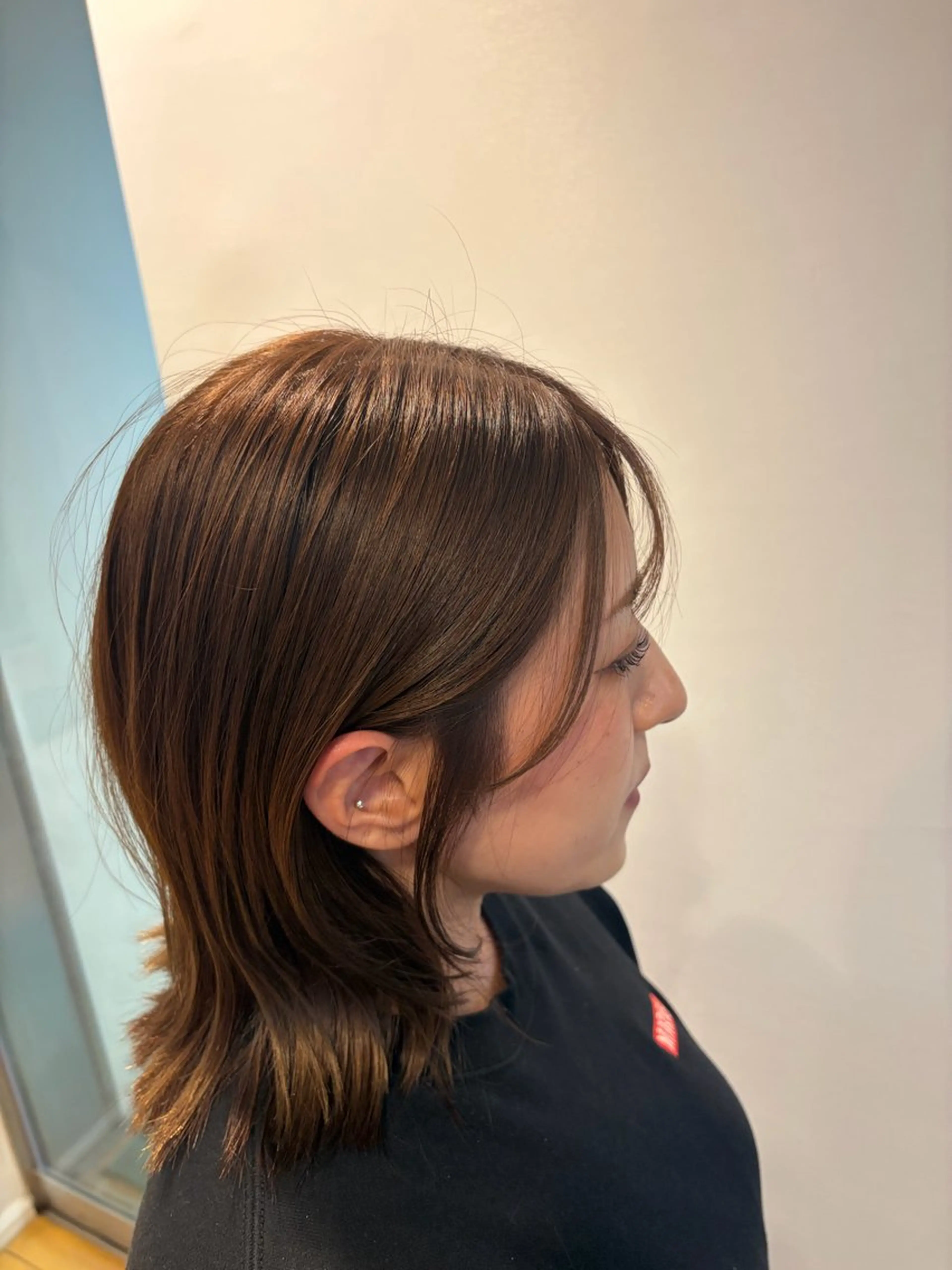 ミディアム 田口 響希のヘアスタイル