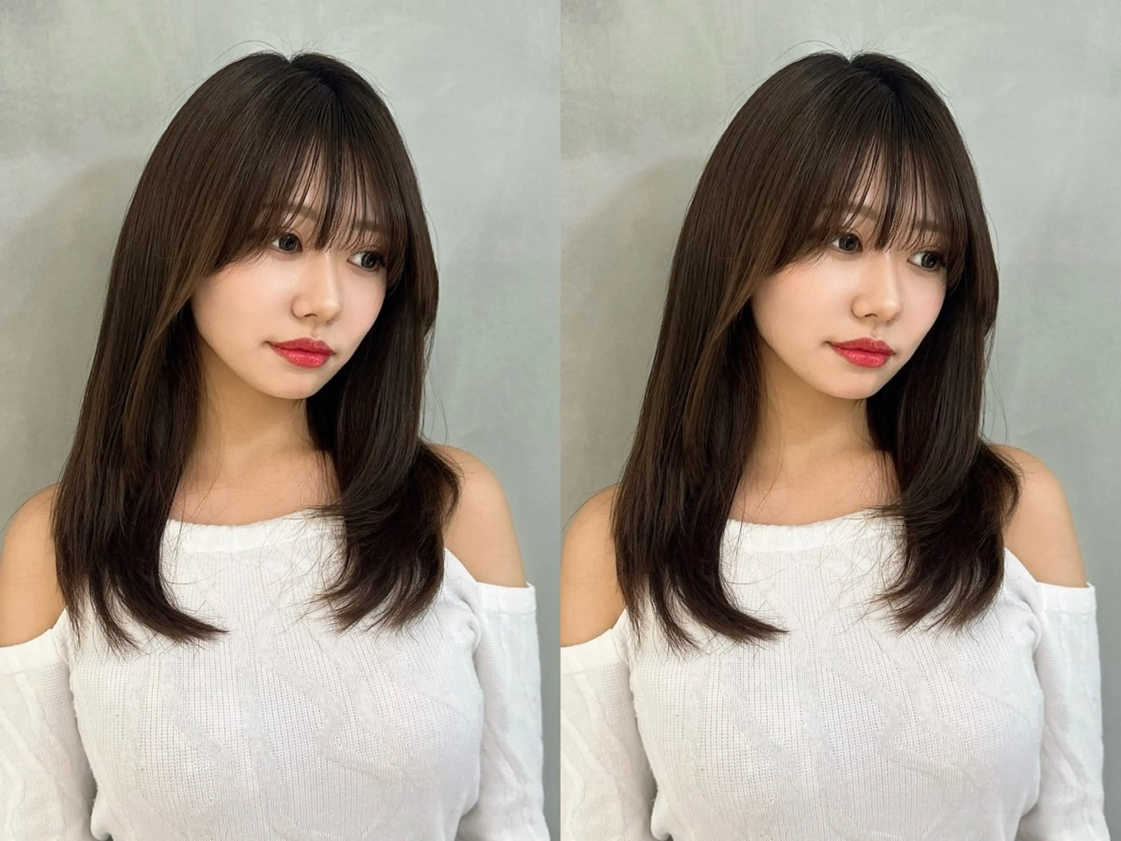 ロング ヘアカラー MASHU韓国ヘア/ レイヤー/透明感カラのヘアスタイル