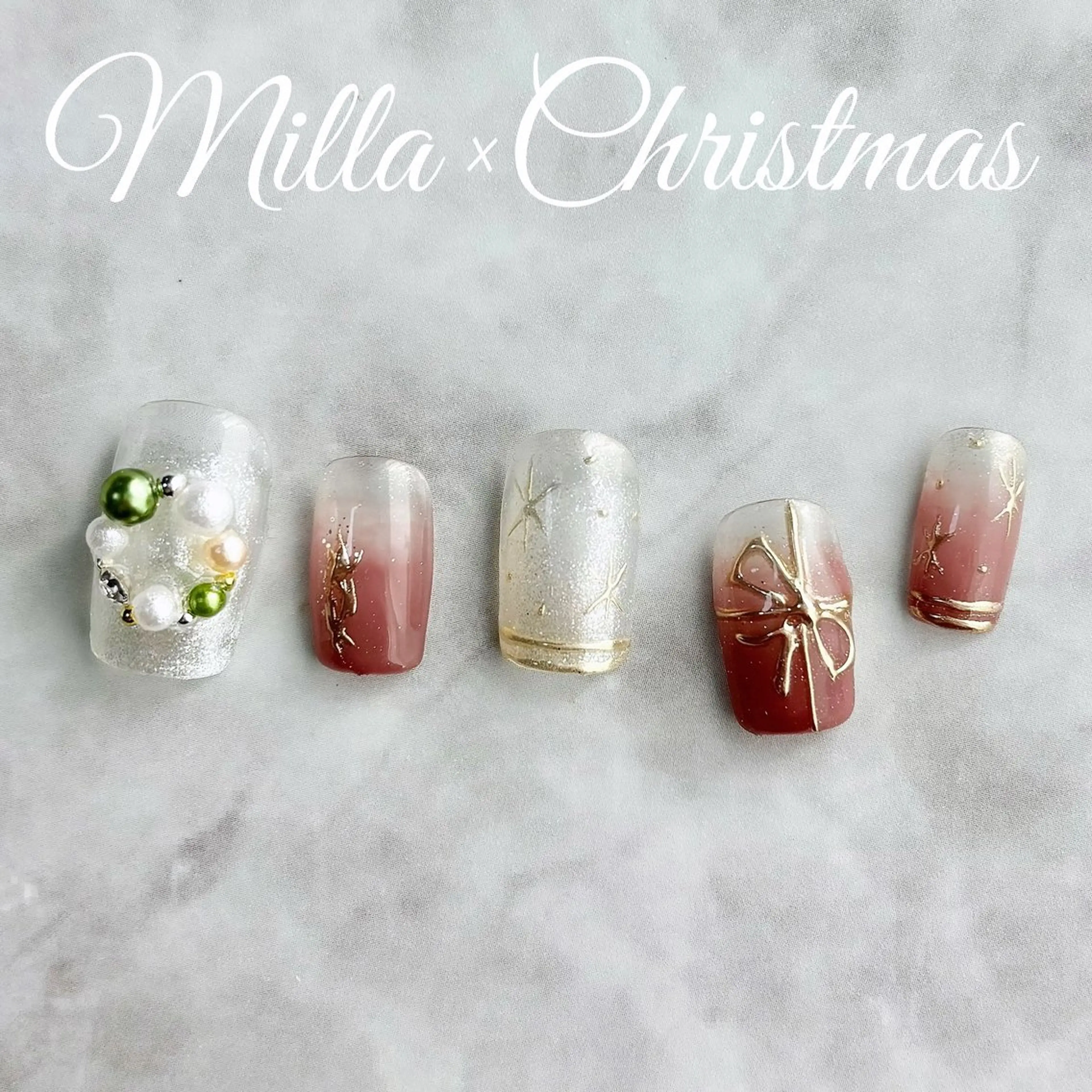 ネイル 冬ネイル クリスマス Nail Salon Milla / ミラのネイルデザイン