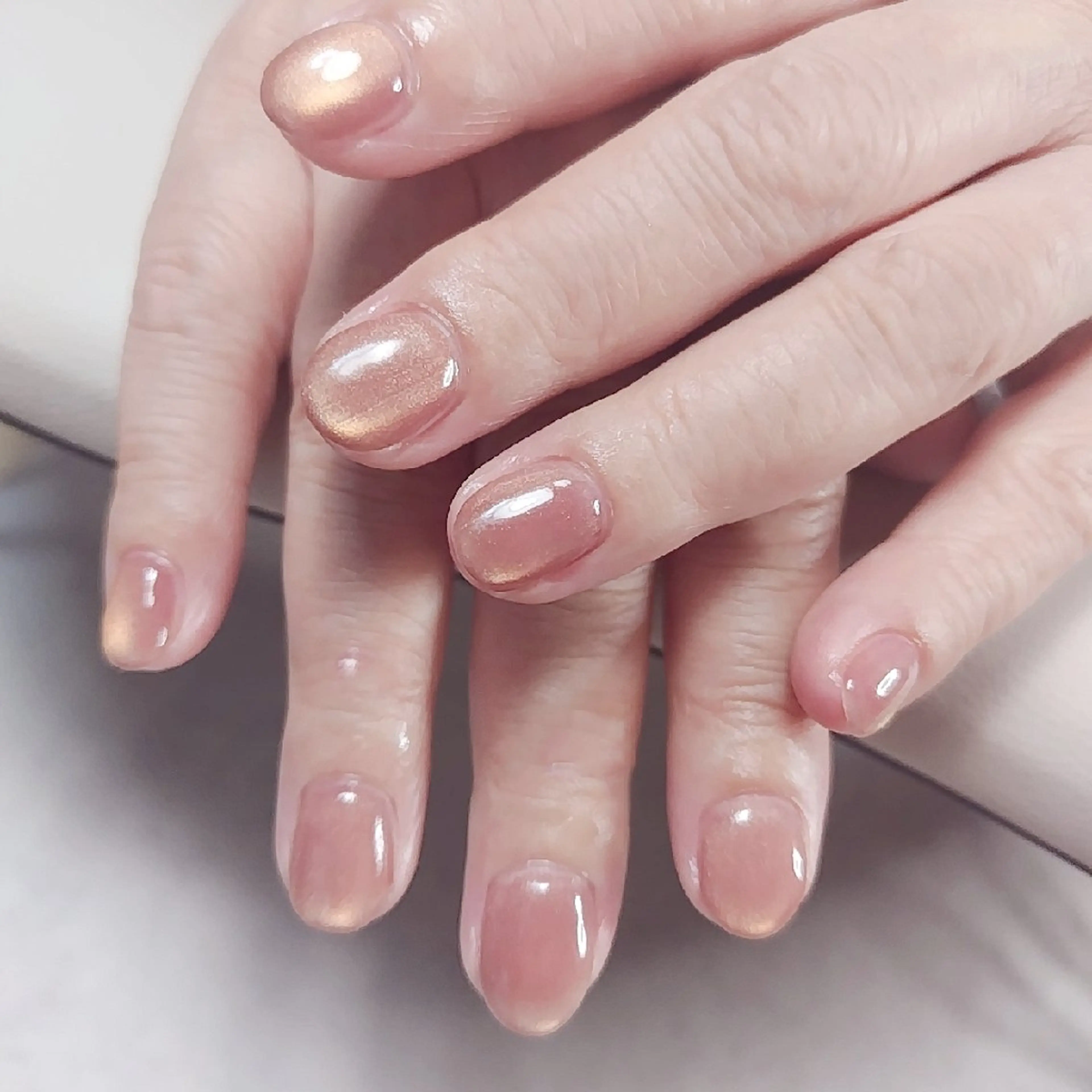 ネイル ジェルネイル グリーン マグネットネイル ニュアンスネイル ハンドネイル etaupe nail所属・向原自宅サロン ★エトープネイルのネイルデザイン