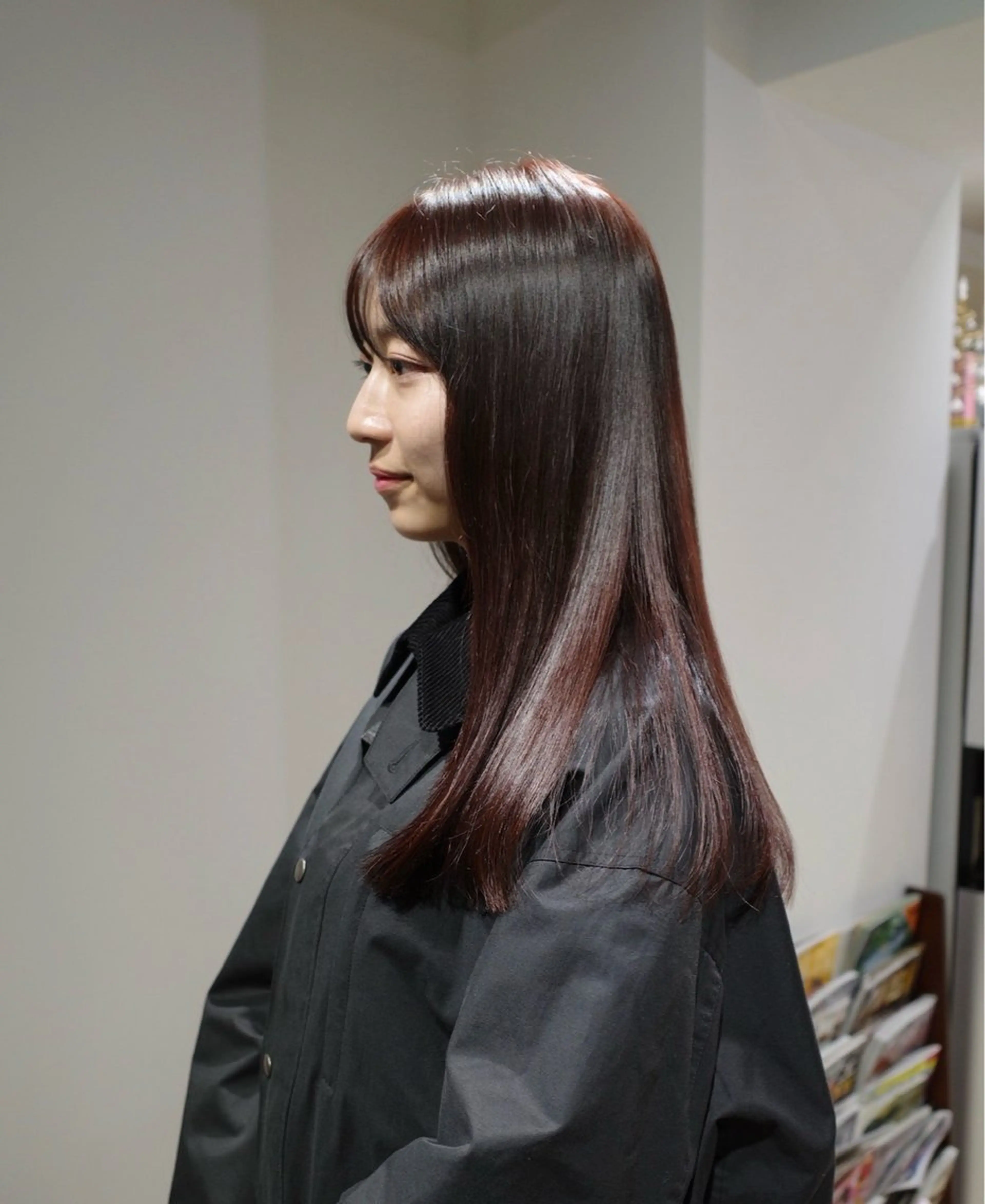 ロング カラー カット ヘアカラー トリートメント レイヤーカット/艶髪 /ストレート/リクトのヘアスタイル