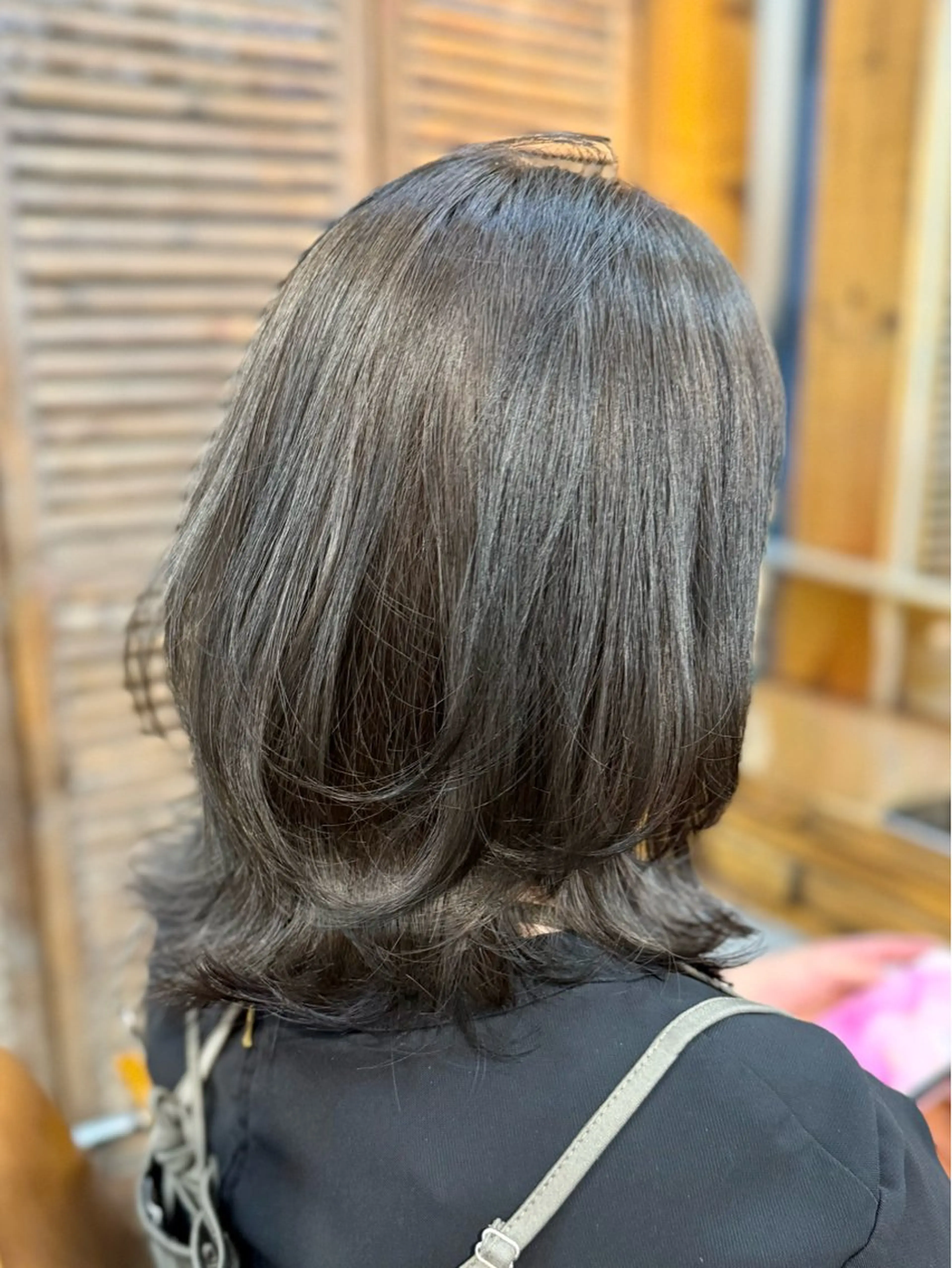 ミディアム カラー 縮毛矯正/髪質改善/ 佐々木大輔のヘアスタイル