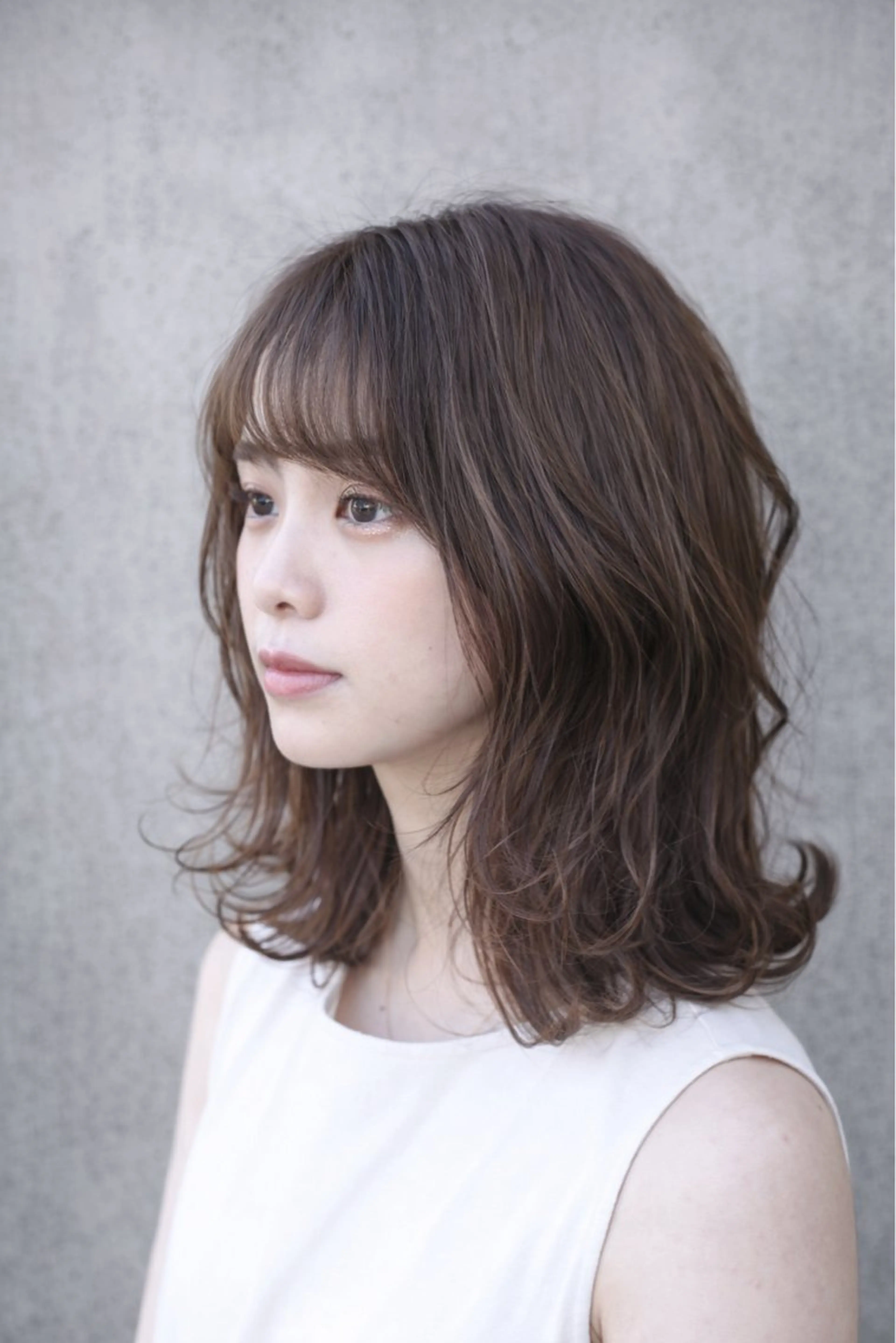 ミディアム 透明感カラー🐾 Riona🎀のヘアスタイル