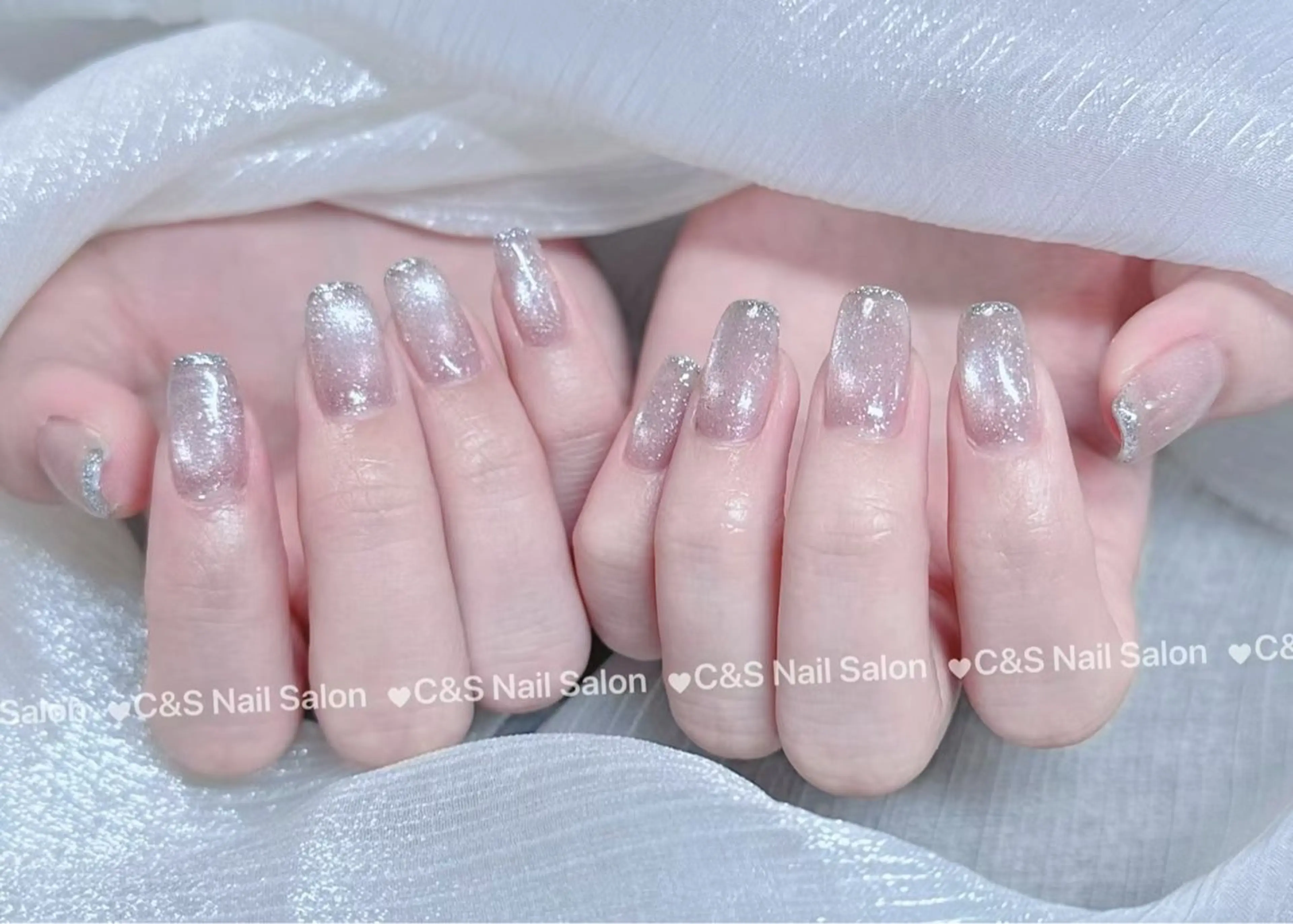 ネイル チークネイル 長さ出し フットネイル フレンチネイル ジェルネイル C&S Nail Salonのネイルデザイン