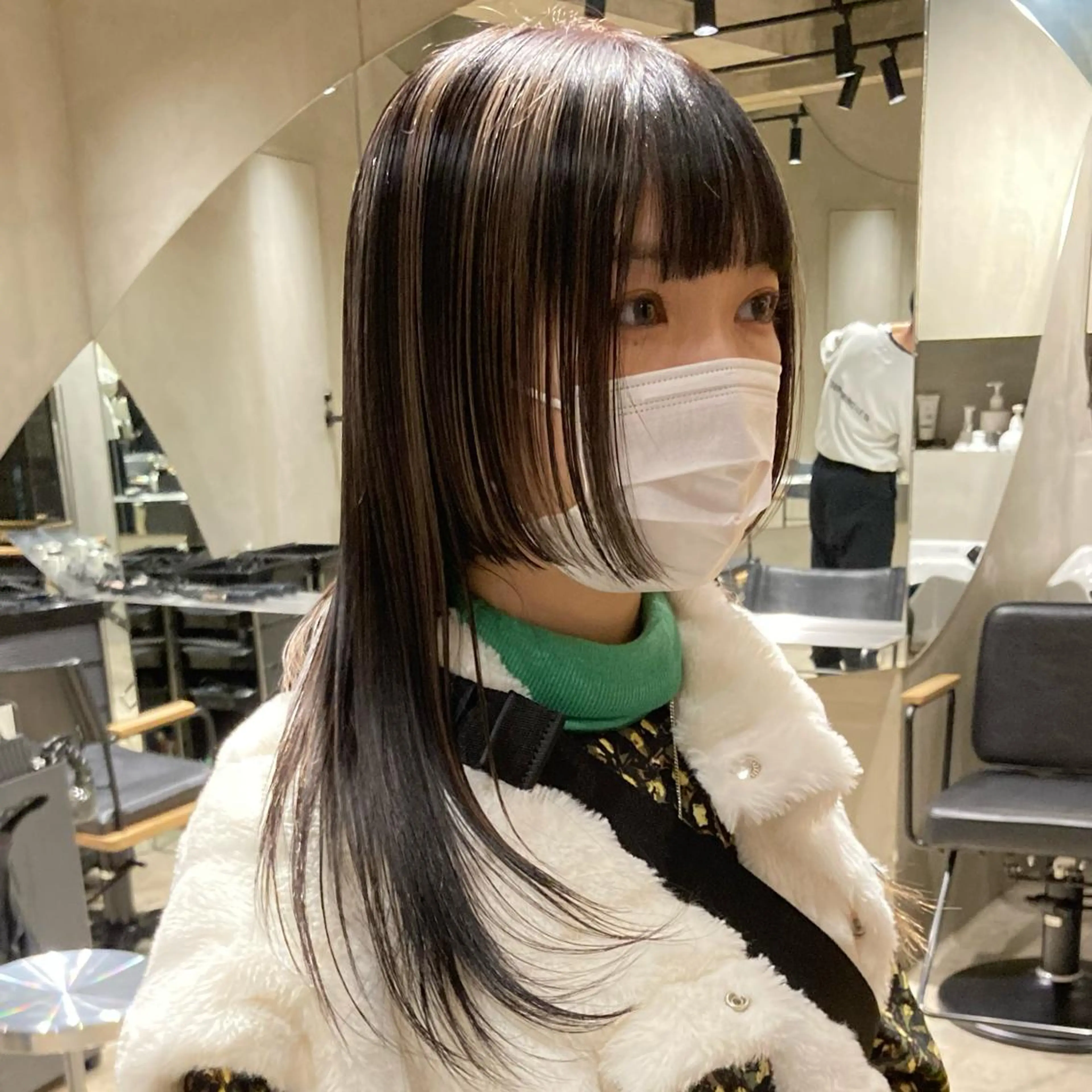 セミロング パーマ ショートボブ セミロングパーマ アッシュ パープルカラー イエローカラー ヘアカラー 🌈圧倒的デザイン力 内井省吾のヘアスタイル