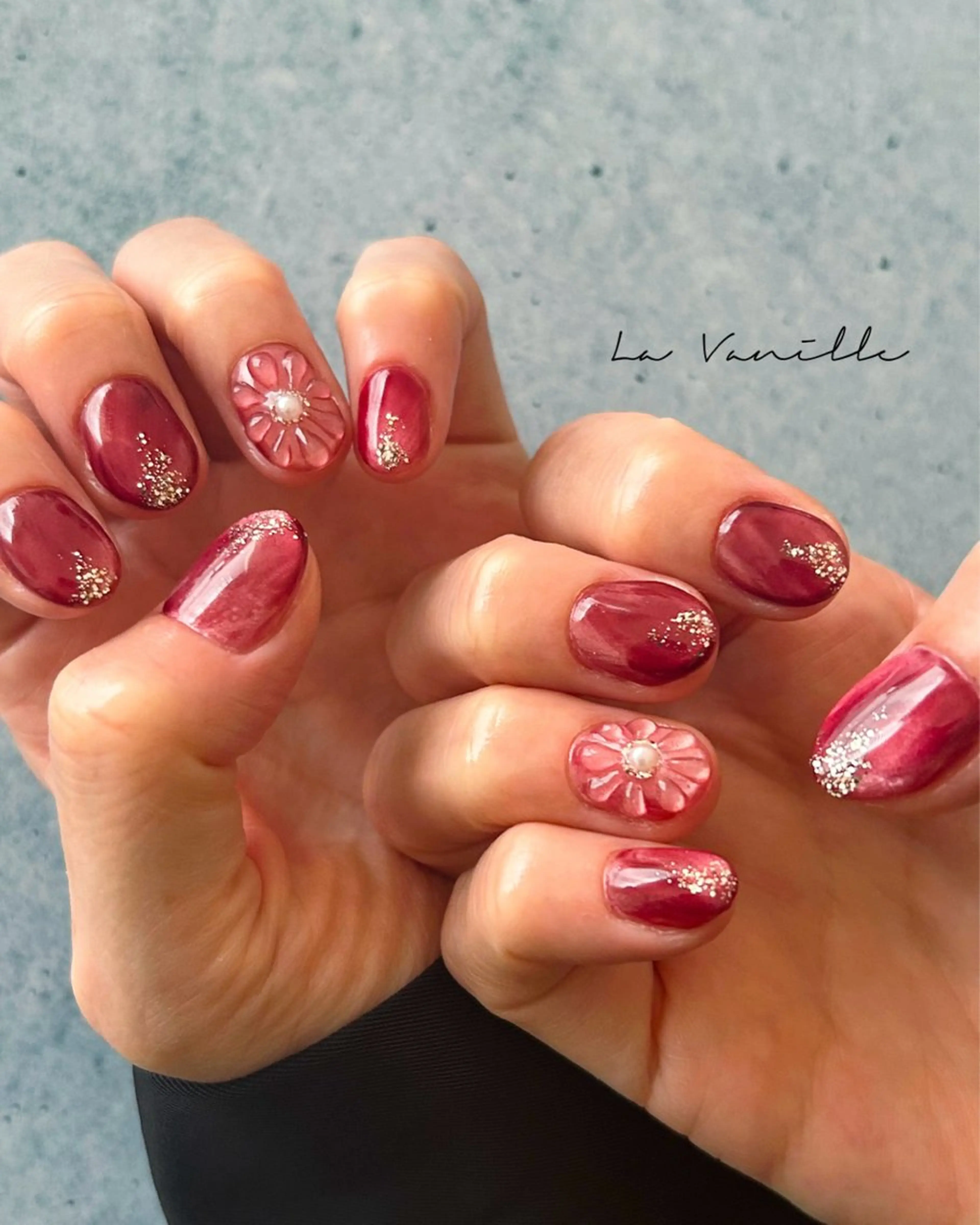 ネイル ニュアンスネイル LaVanille 🌵Senkoのネイルデザイン