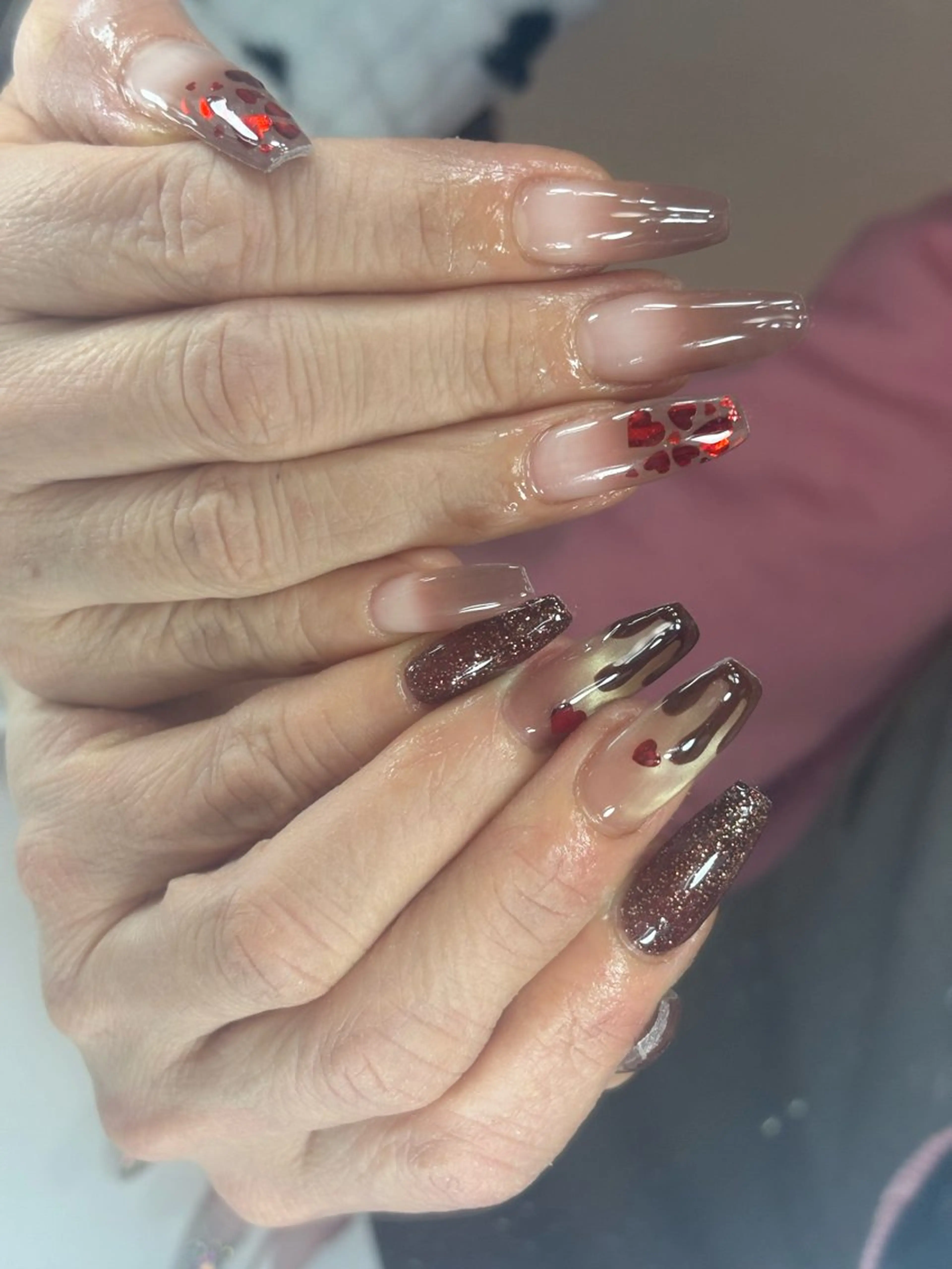 ネイル バレンタイン Nailsalon Lariaのネイルデザイン