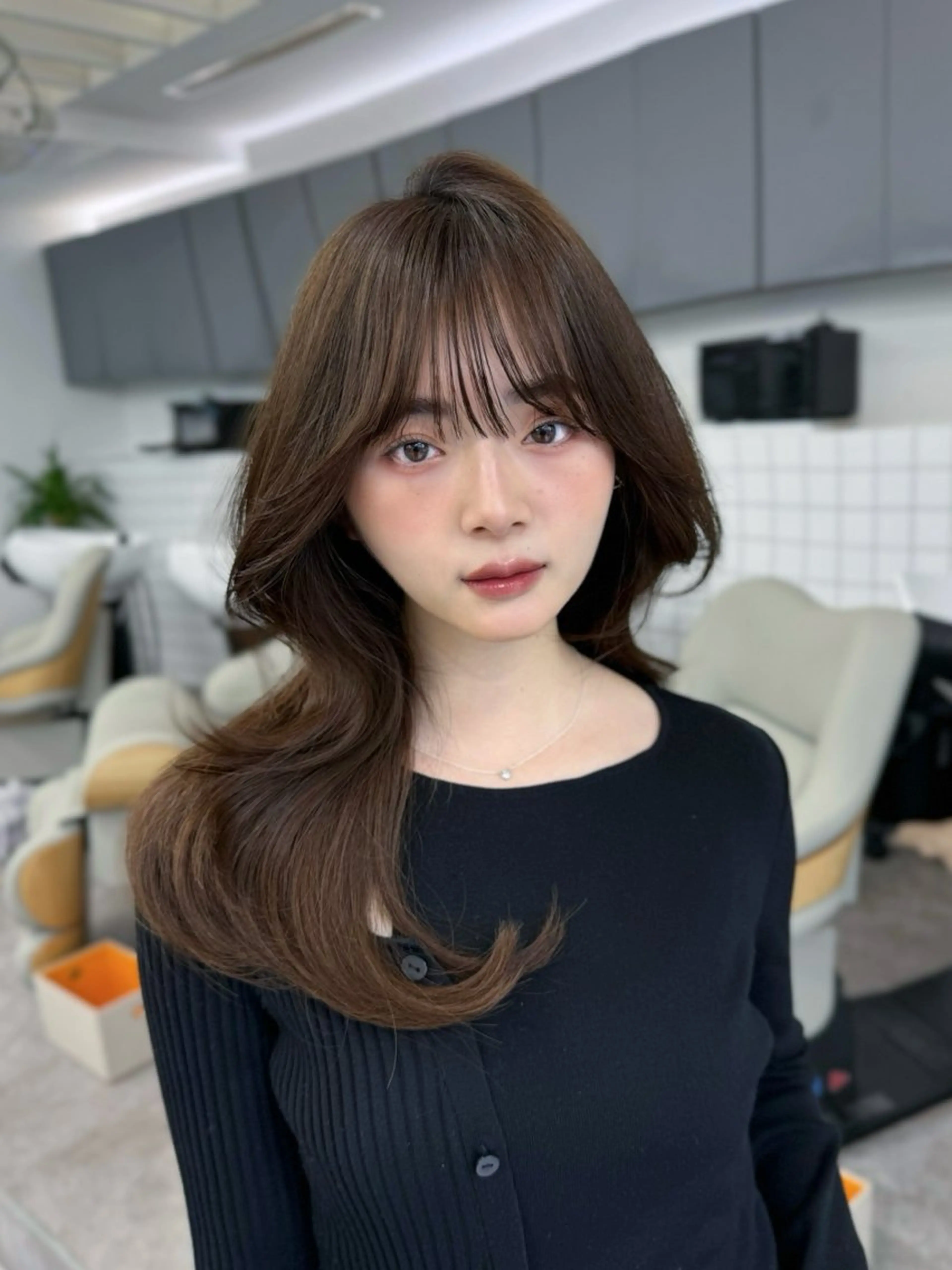 セミロング 映える顔まわり/前髪 特化 💗 ユキマのヘアスタイル