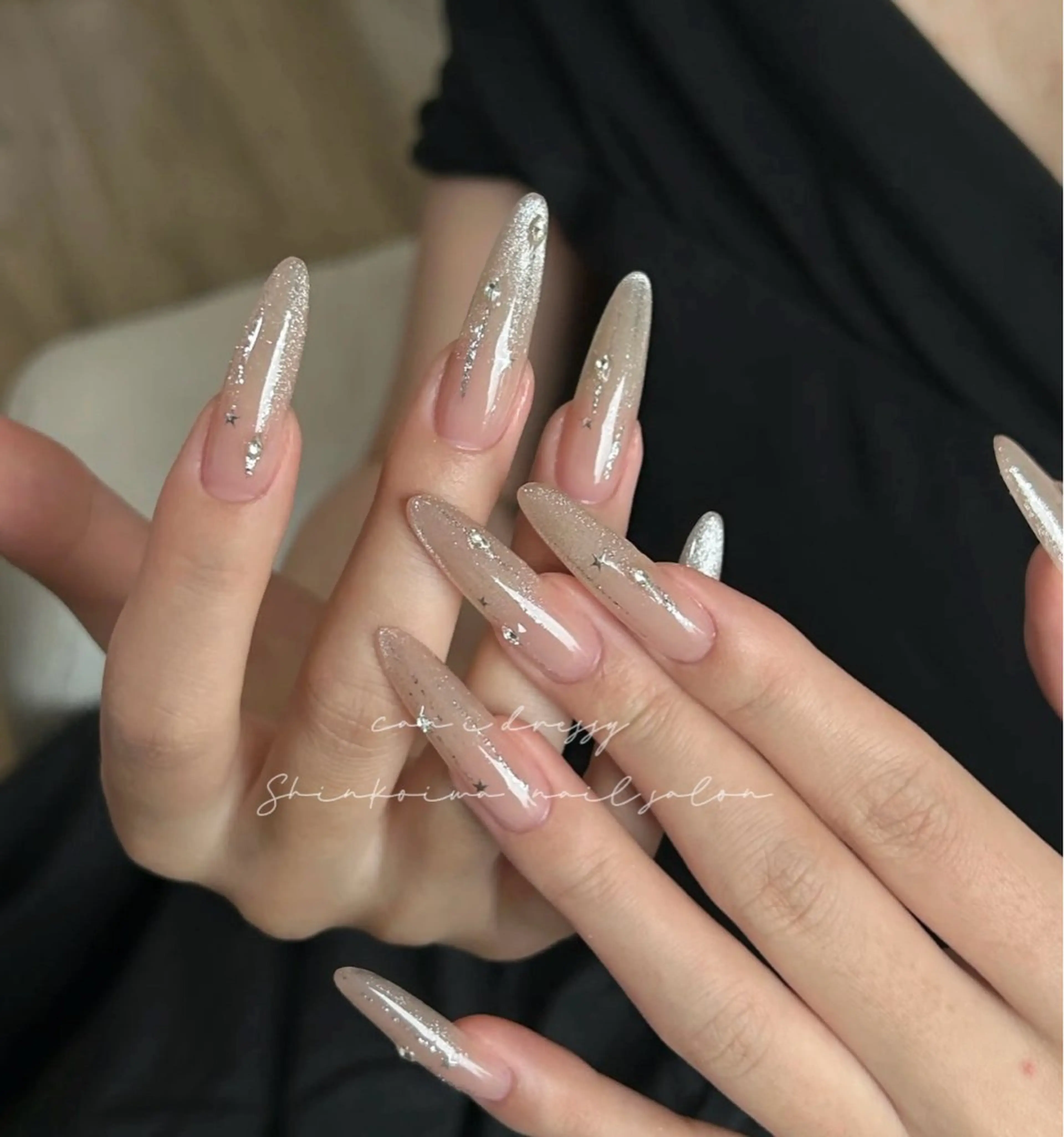 ネイル 長さ出し シンプルネイル ネイルチップ キャンアイドレッシー 新小岩テイのネイルデザイン