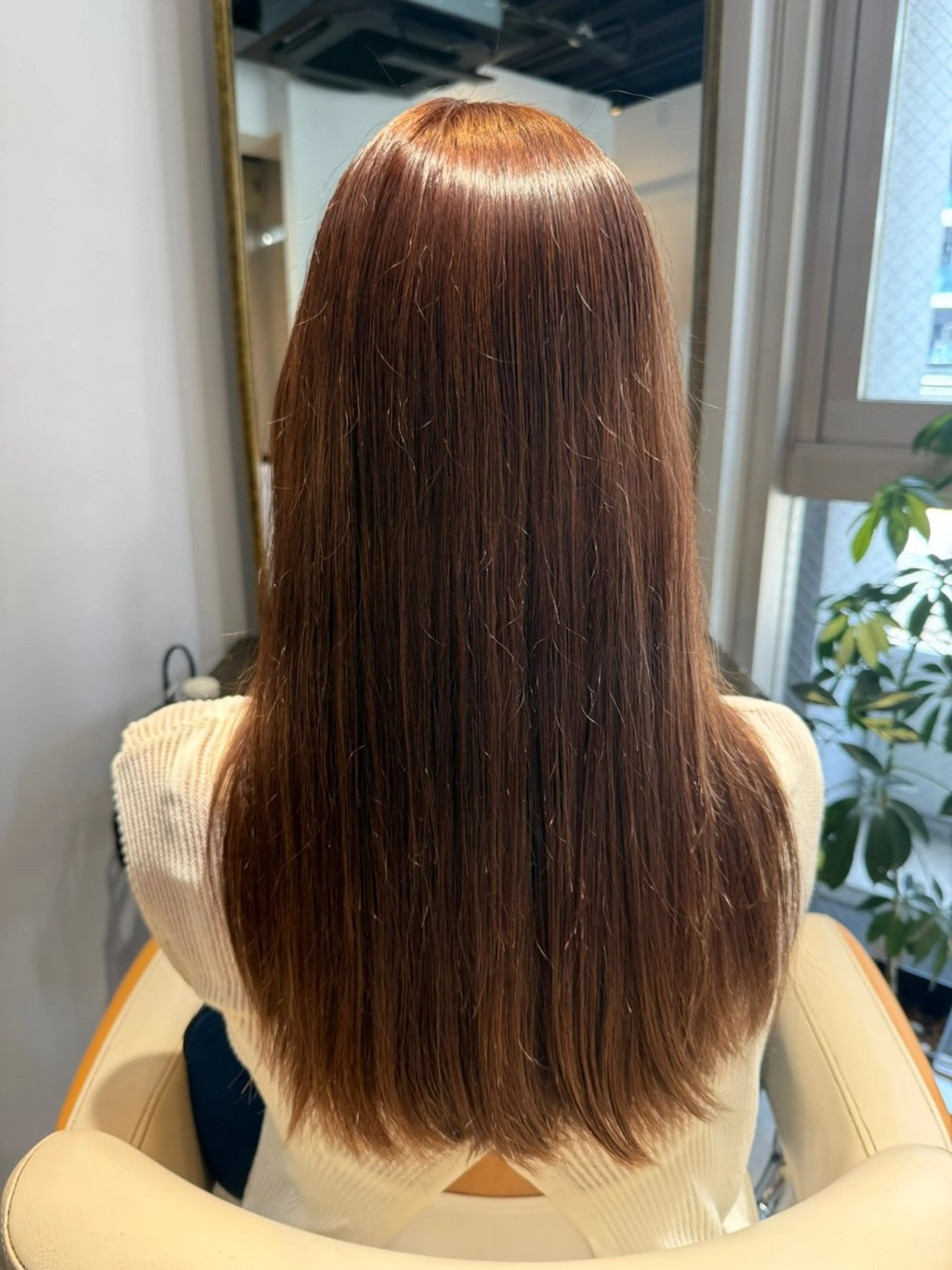 ロング カラー ベージュカラー ピンクカラー ピンクベージュ ヘアカラー 高石 乃愛のヘアスタイル