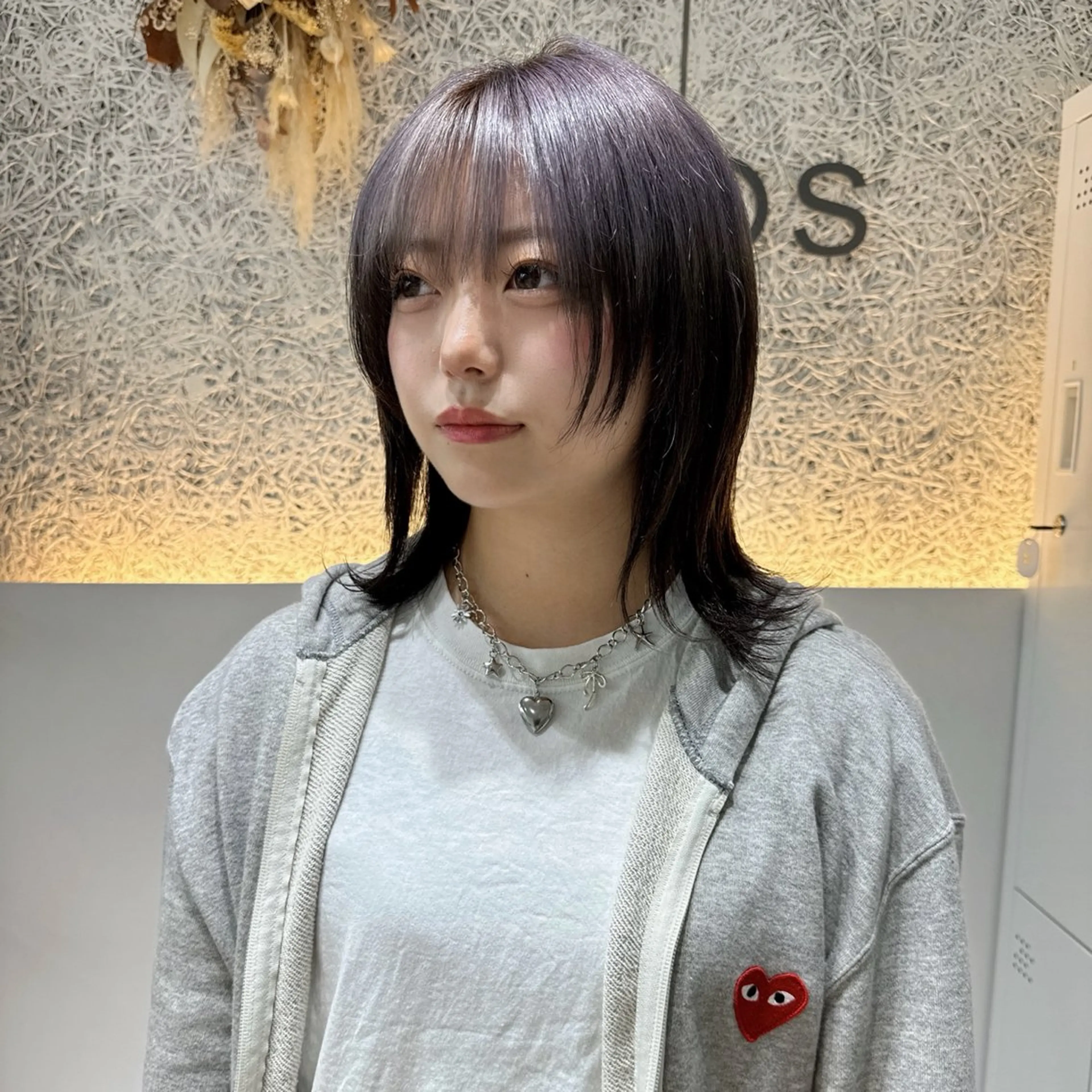 ミディアム カラー ブリーチ ブラウンカラー ダークブラウン ラベンダーカラー ヘアカラー トリートメント 🌱ブリーチ・透明感 カラー/mapi🦭のヘアスタイル