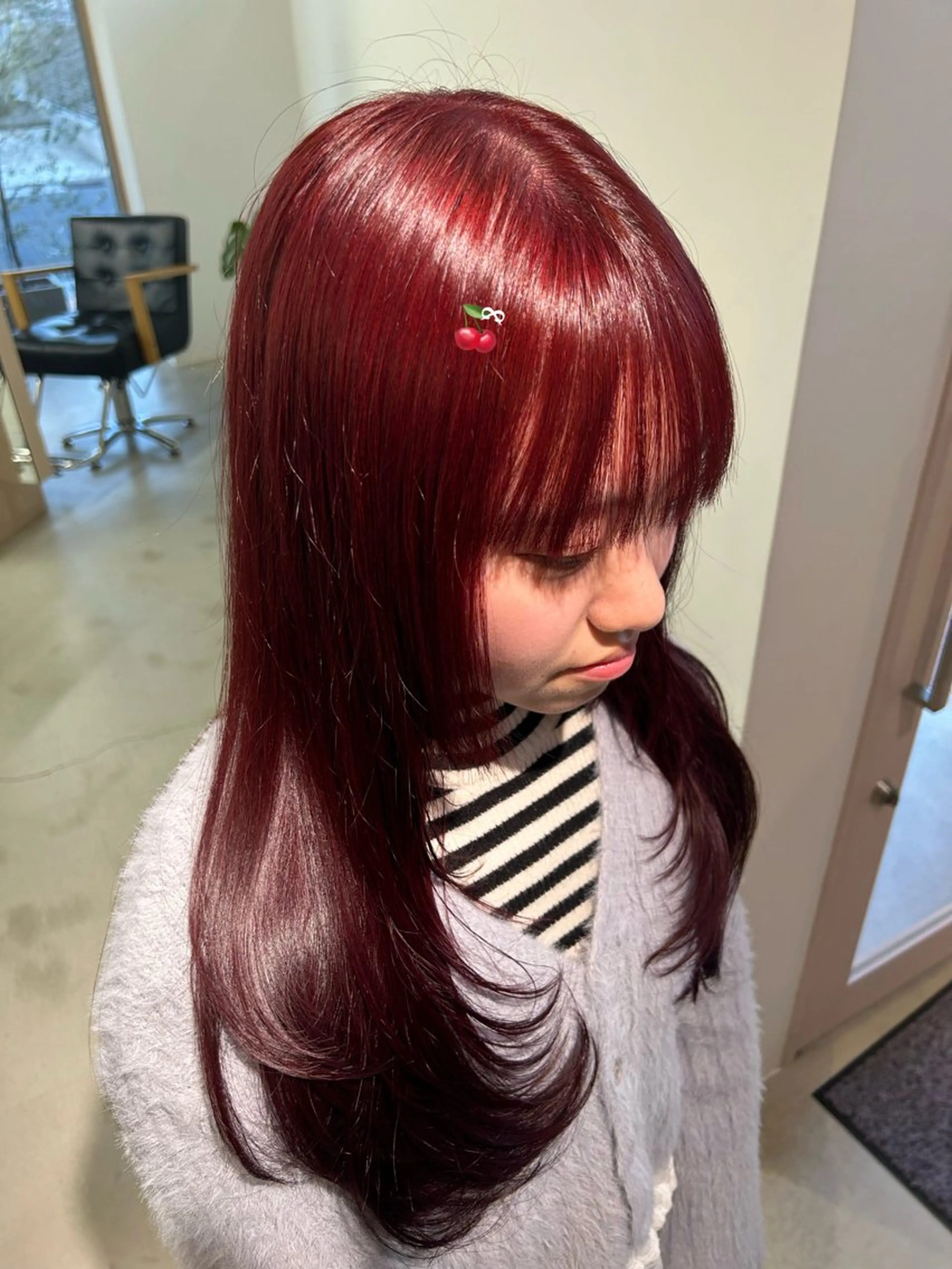 ロング カラー ブリーチ ブラウンカラー ブリーチなしカラー レッドカラー レッドブラウン ヘアカラー トリートメント noa  🦋 ブリーチ/暖色のヘアスタイル