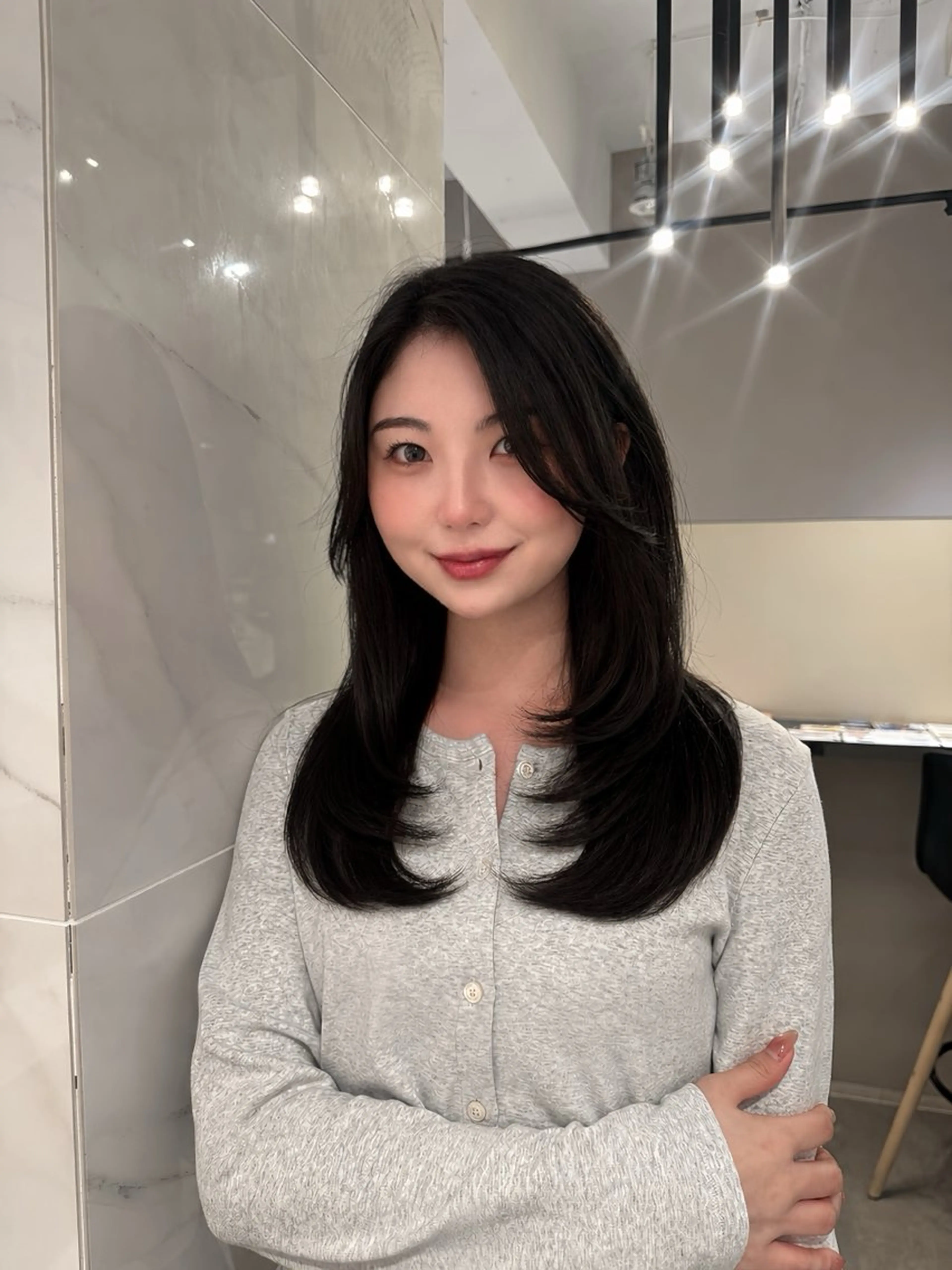 ミディアム カット ひめな 🎀ワンホンヘアのヘアスタイル