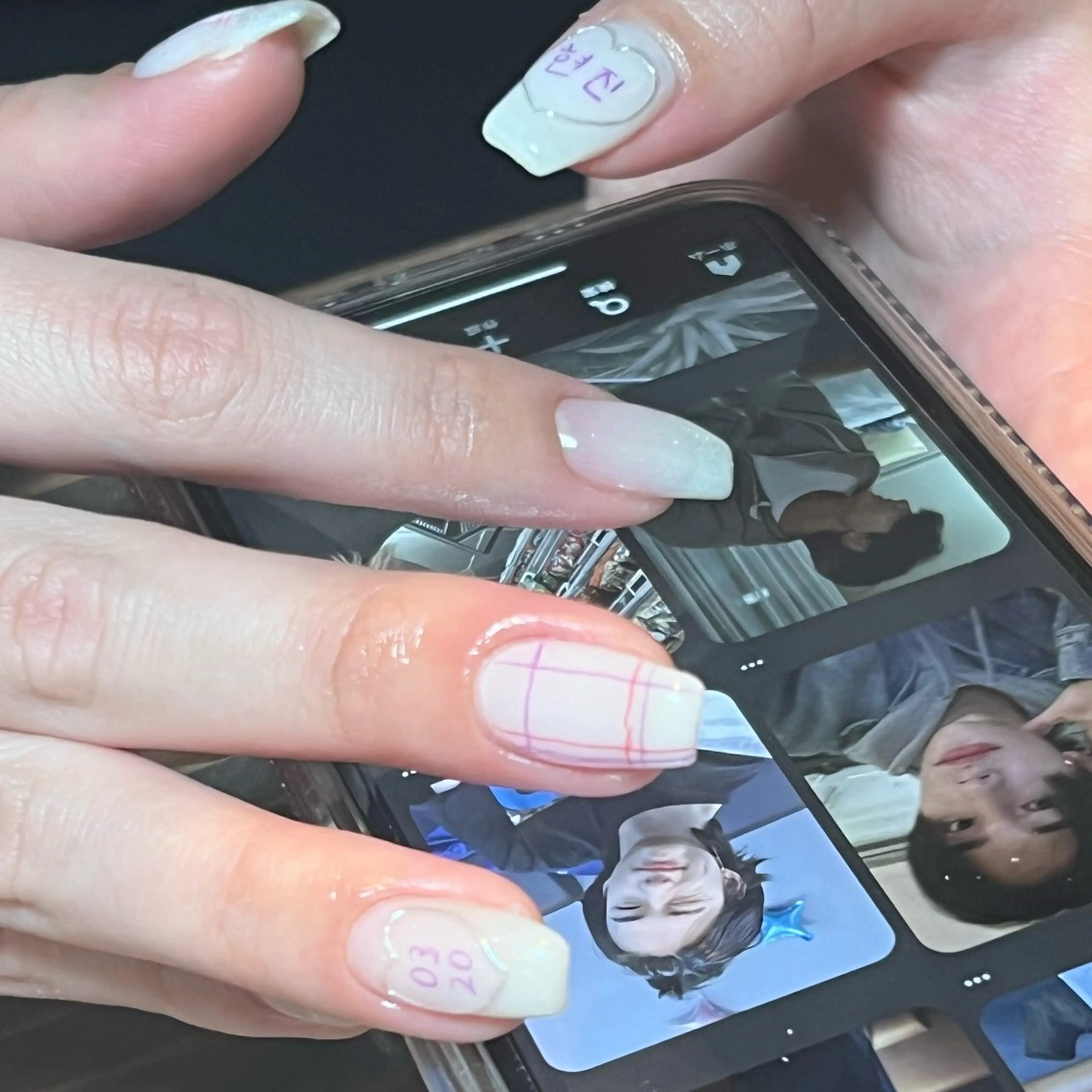 ネイル ジェルネイル マグネットネイル 持ち込み ワンカラーネイル パラジェル 本町NailUsa Mimi RIKOのネイルデザイン