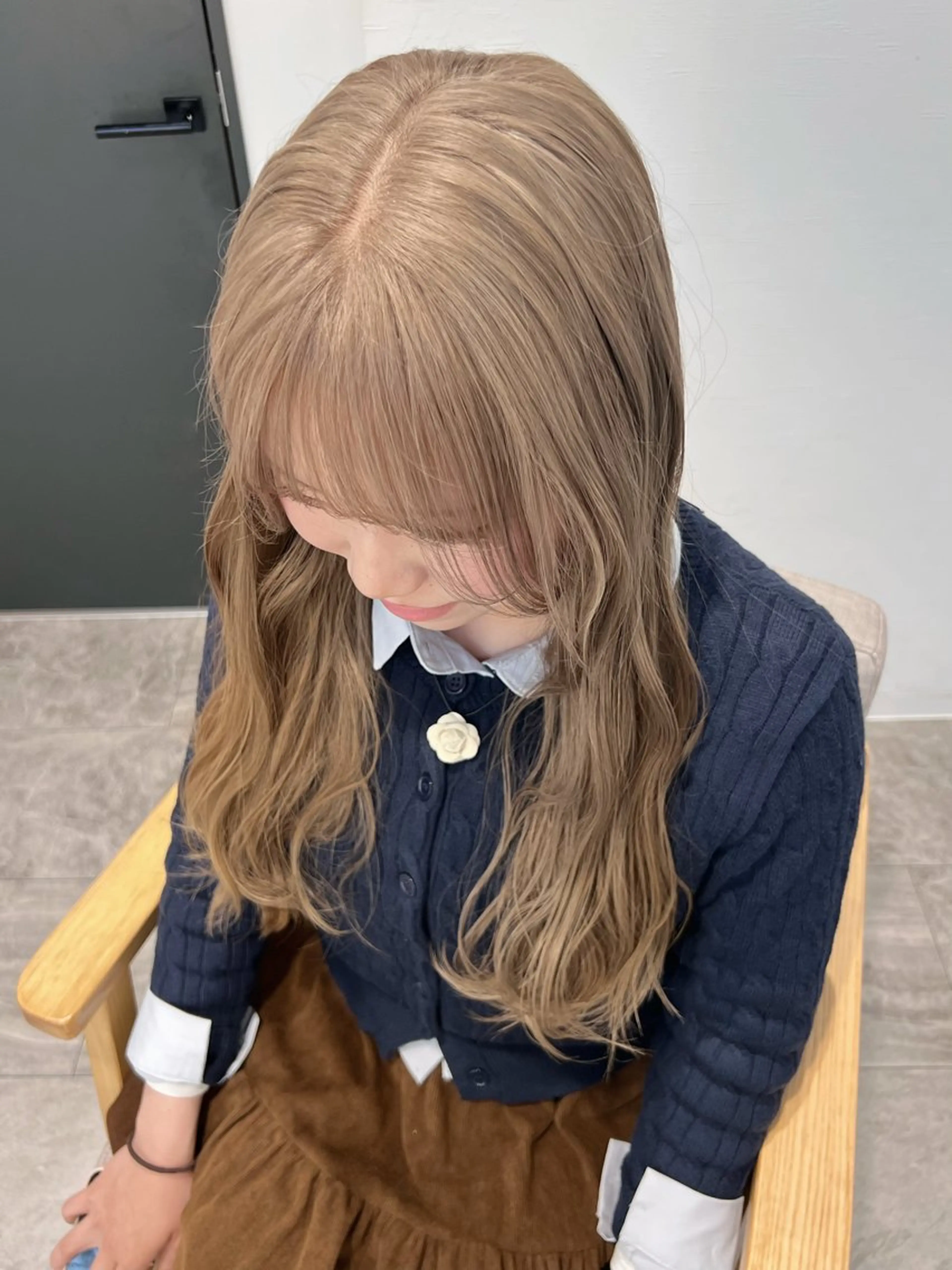 ロング 顔まわり🎀レイヤー 心斎橋【あやか】🎀のヘアスタイル