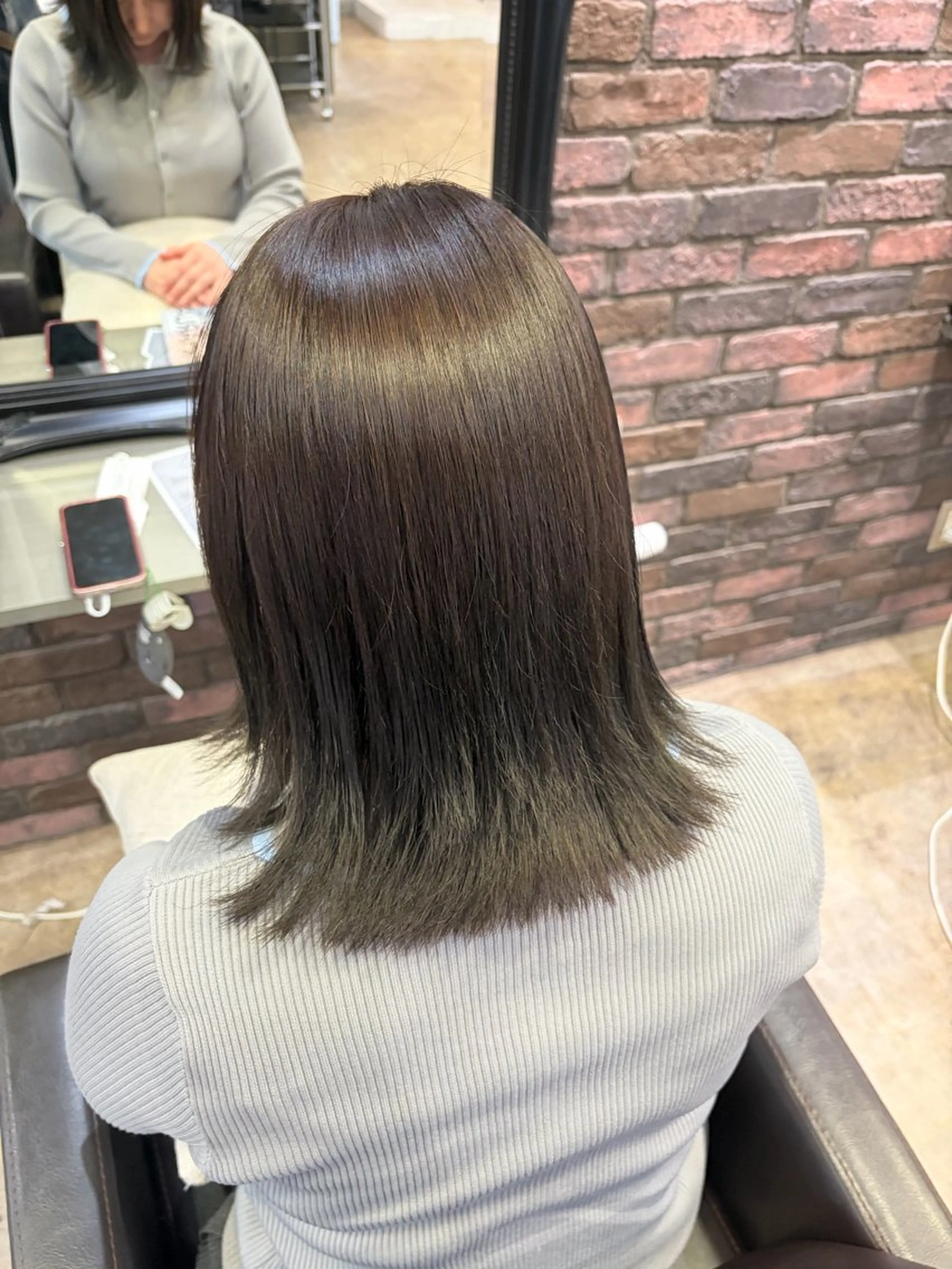 ミディアム カラー カット ヘアカラー トリートメント 髪質改善特化🥣🫧 天神美容室のヘアスタイル