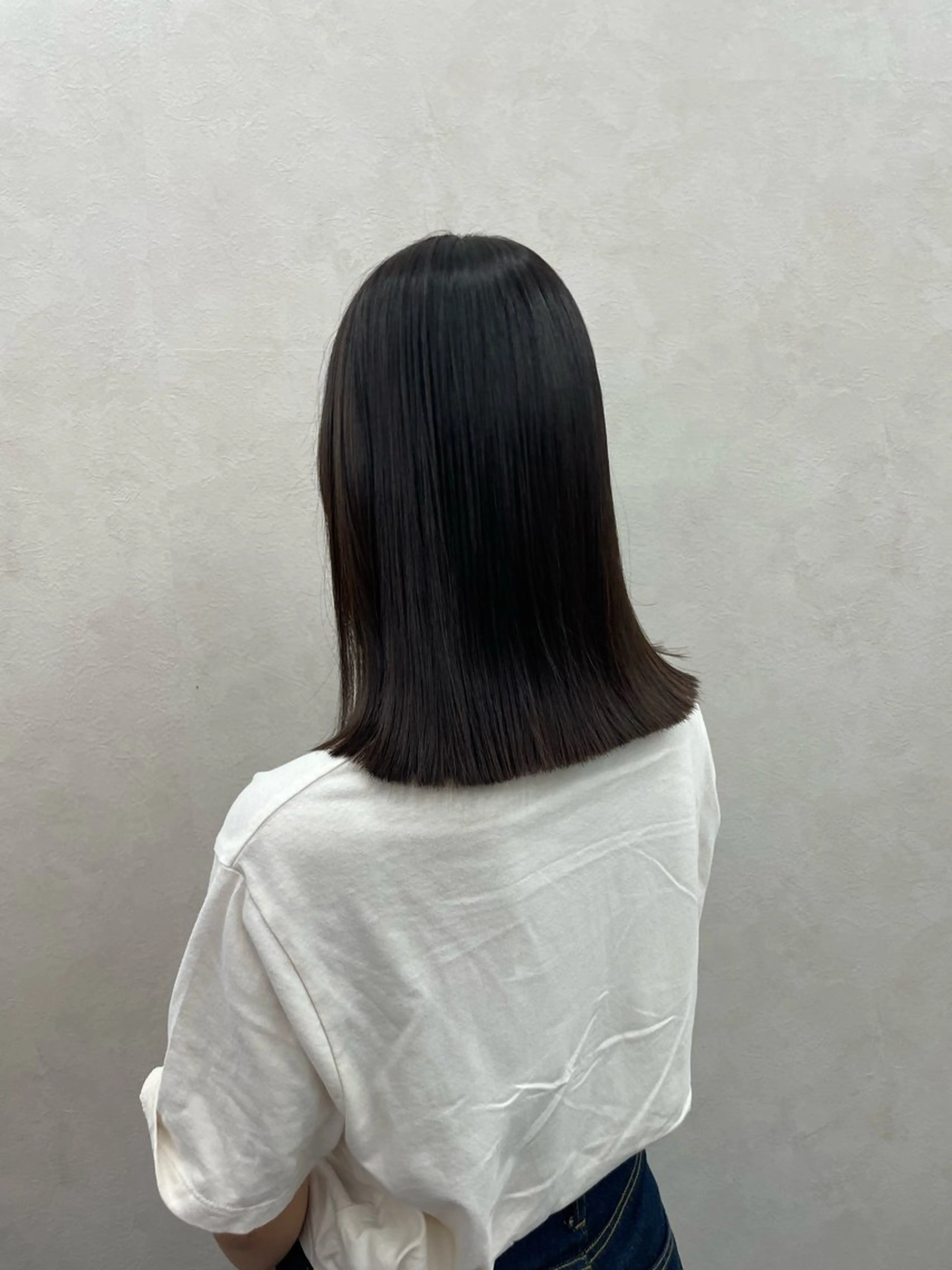 ミディアム カラー カット ヘアカラー トリートメント 🍐透明感カラー🍐 レイヤーカットのヘアスタイル