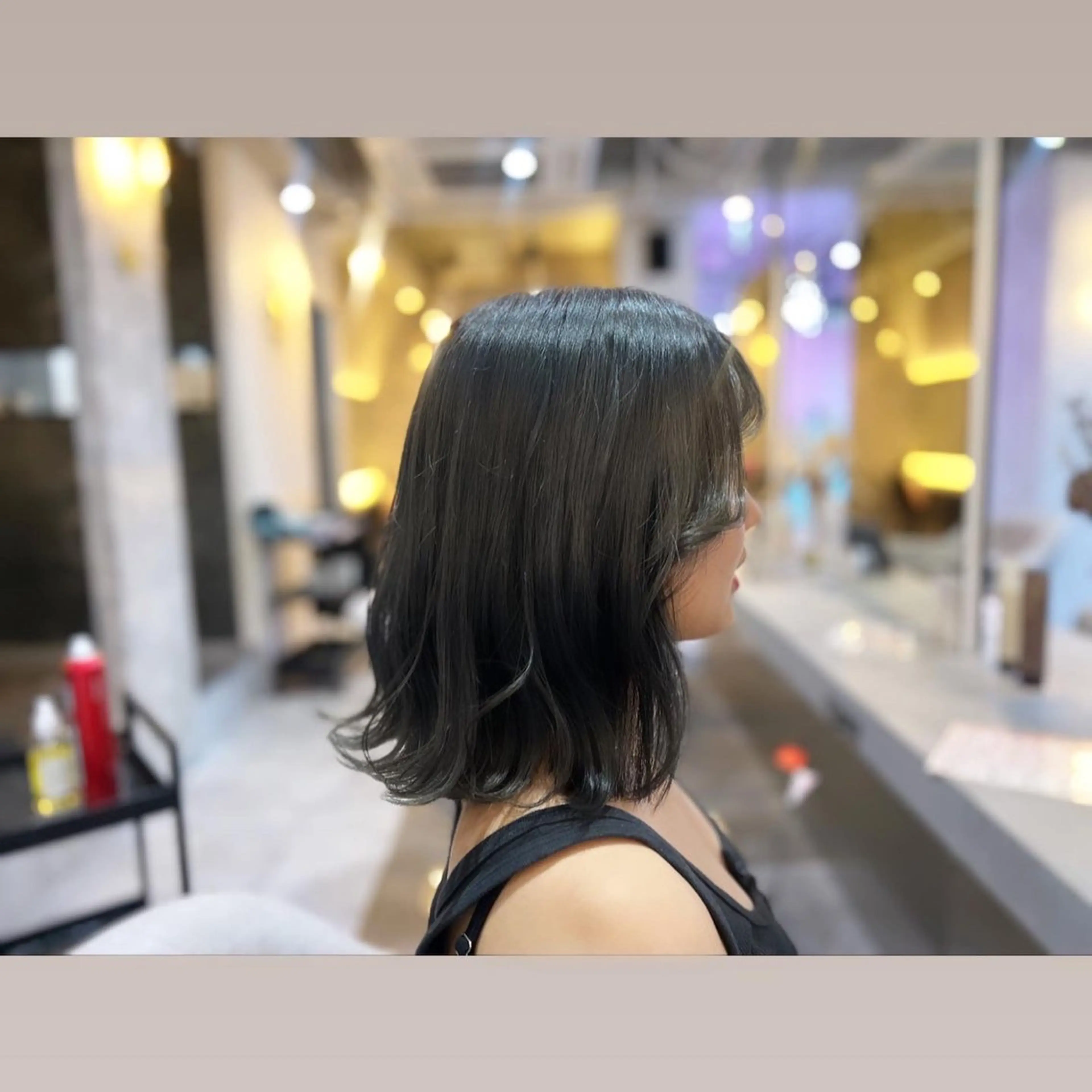 ミディアム 💓Yuri💓 ハイトーン/デザインのヘアスタイル