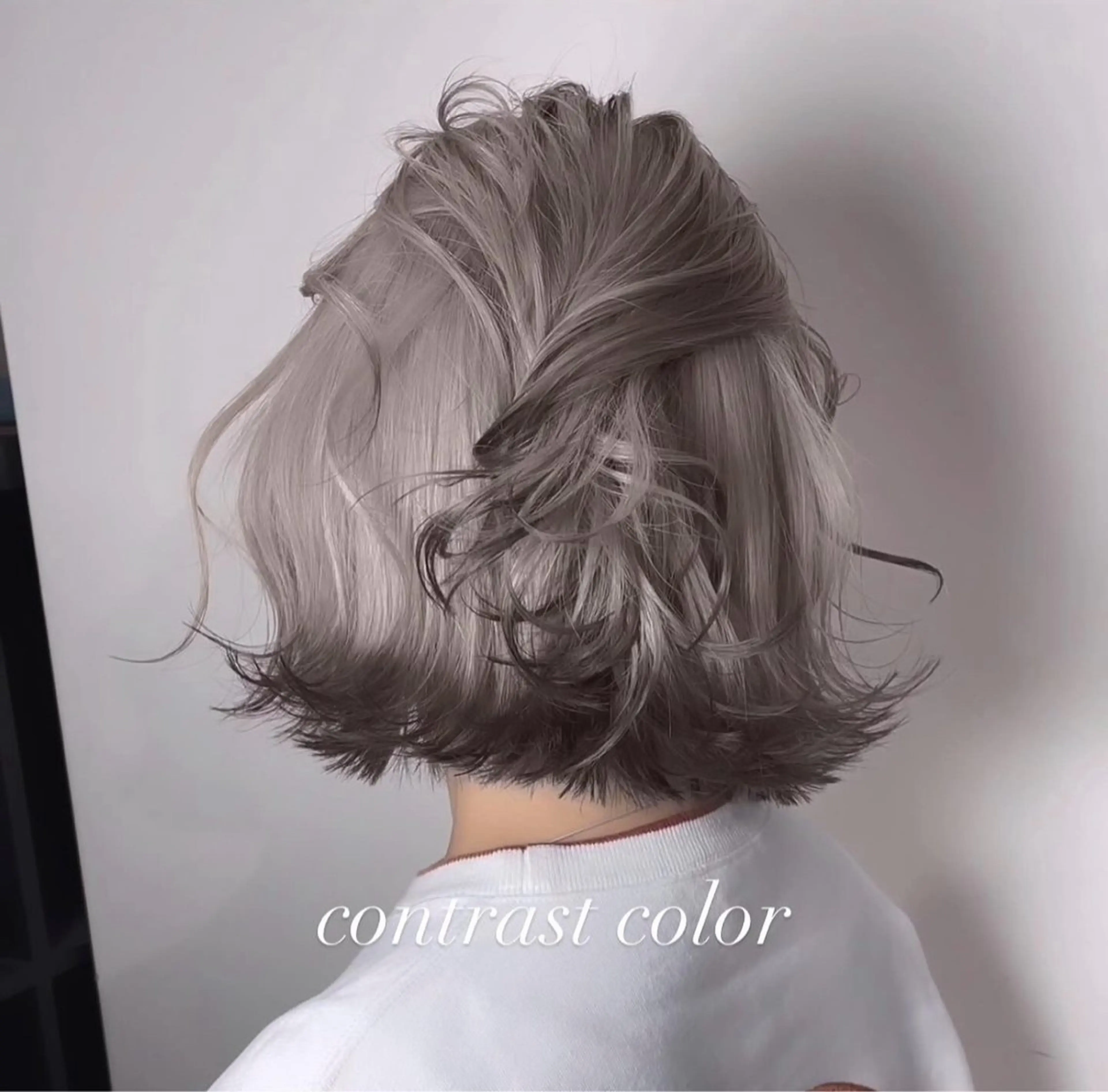 ミディアム カラー カット ヘアカラー トリートメント ヘアセット 💜ハイトーン💛 マジカルかいちゃんのヘアスタイル