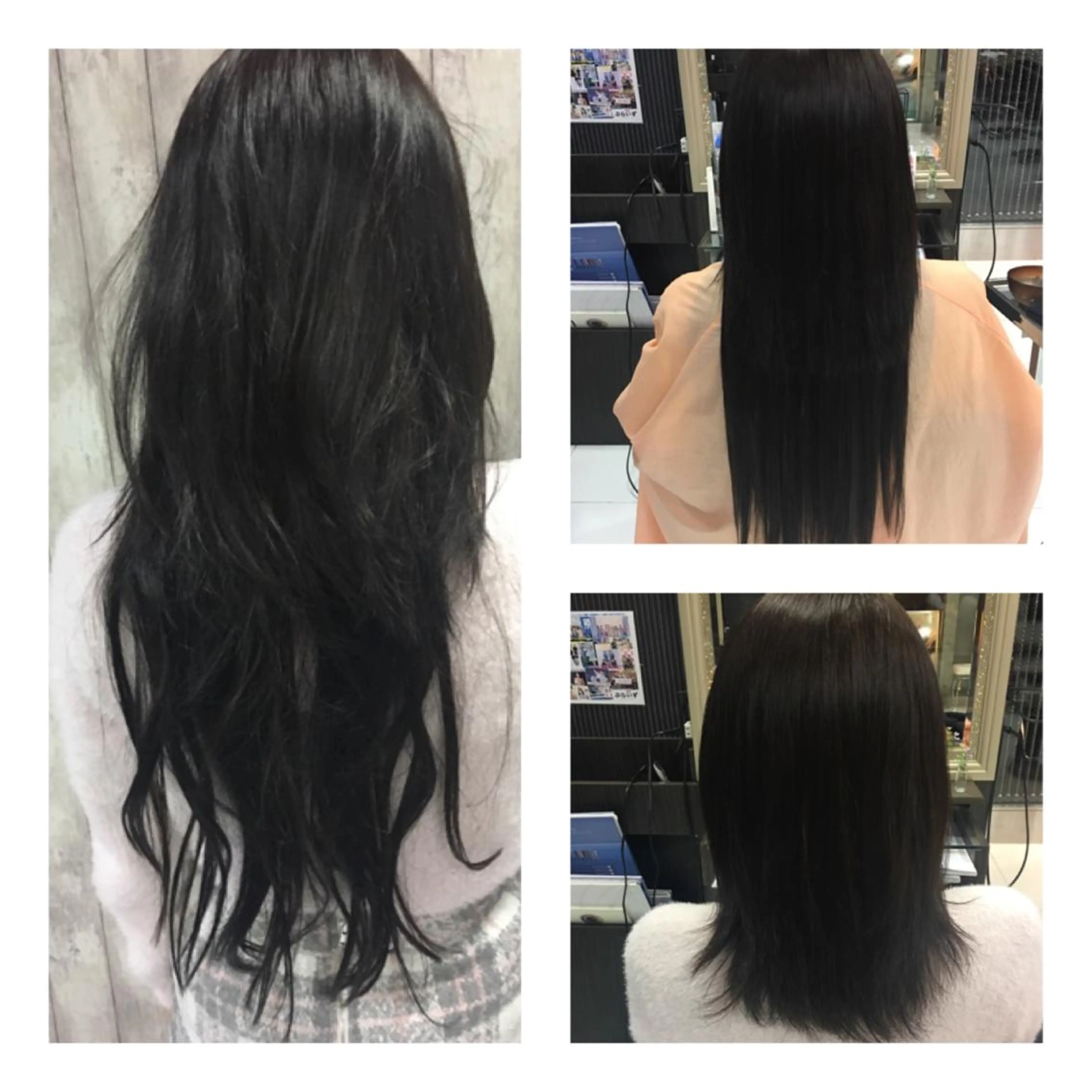 ショート ミディアム セミロング ロング シールエクステ エクステ boutique misakiのヘアスタイル