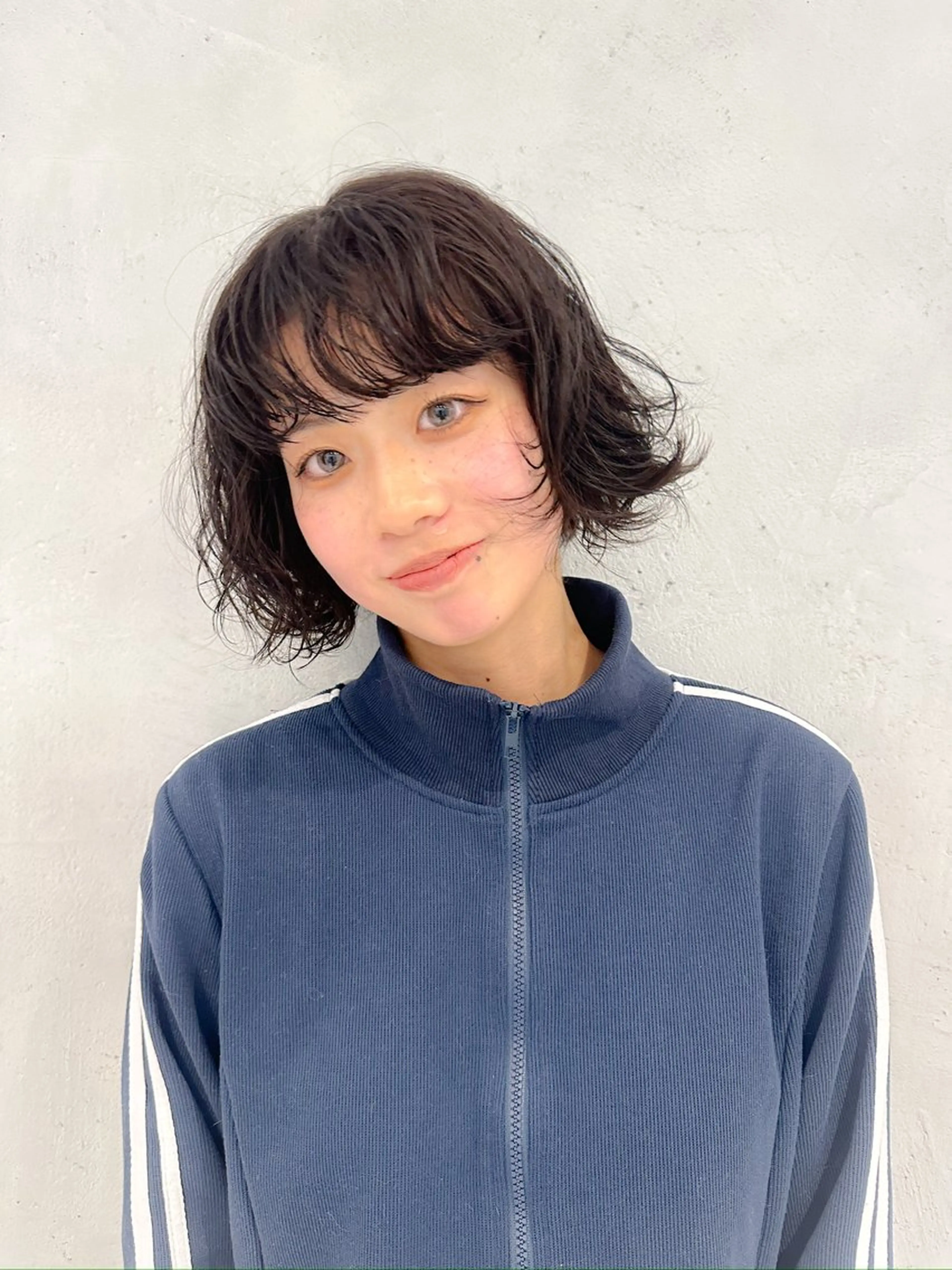 ショート パーマ ボブレイヤー ボブ レイヤーカット パーマ/パーマ落とし /藤木舜太のヘアスタイル