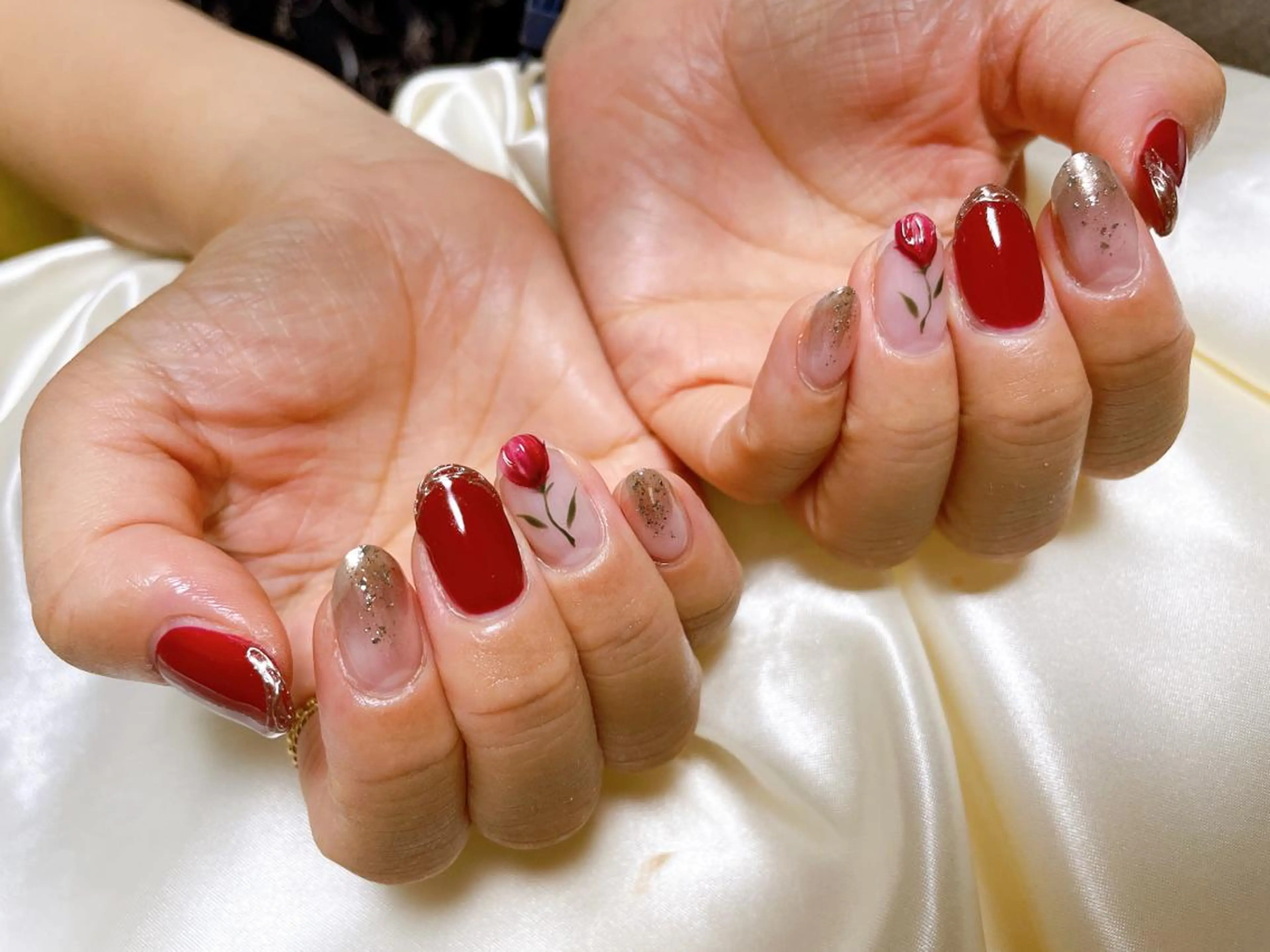 ネイル フラワーネイル kikinail 溝の口のネイルデザイン