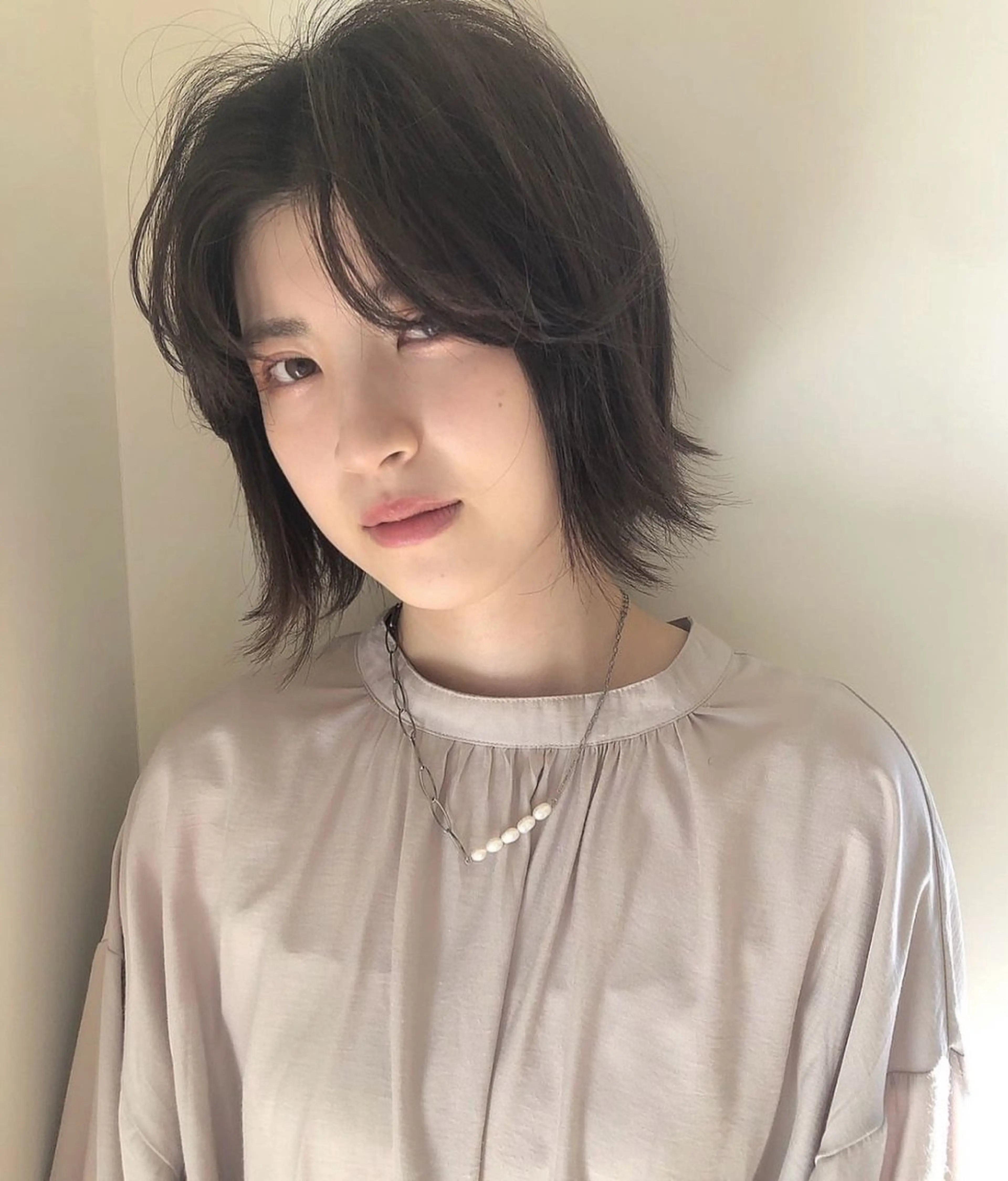 ミディアム カラー ヘアカラー 朝野 美華/暖色カラーのヘアスタイル