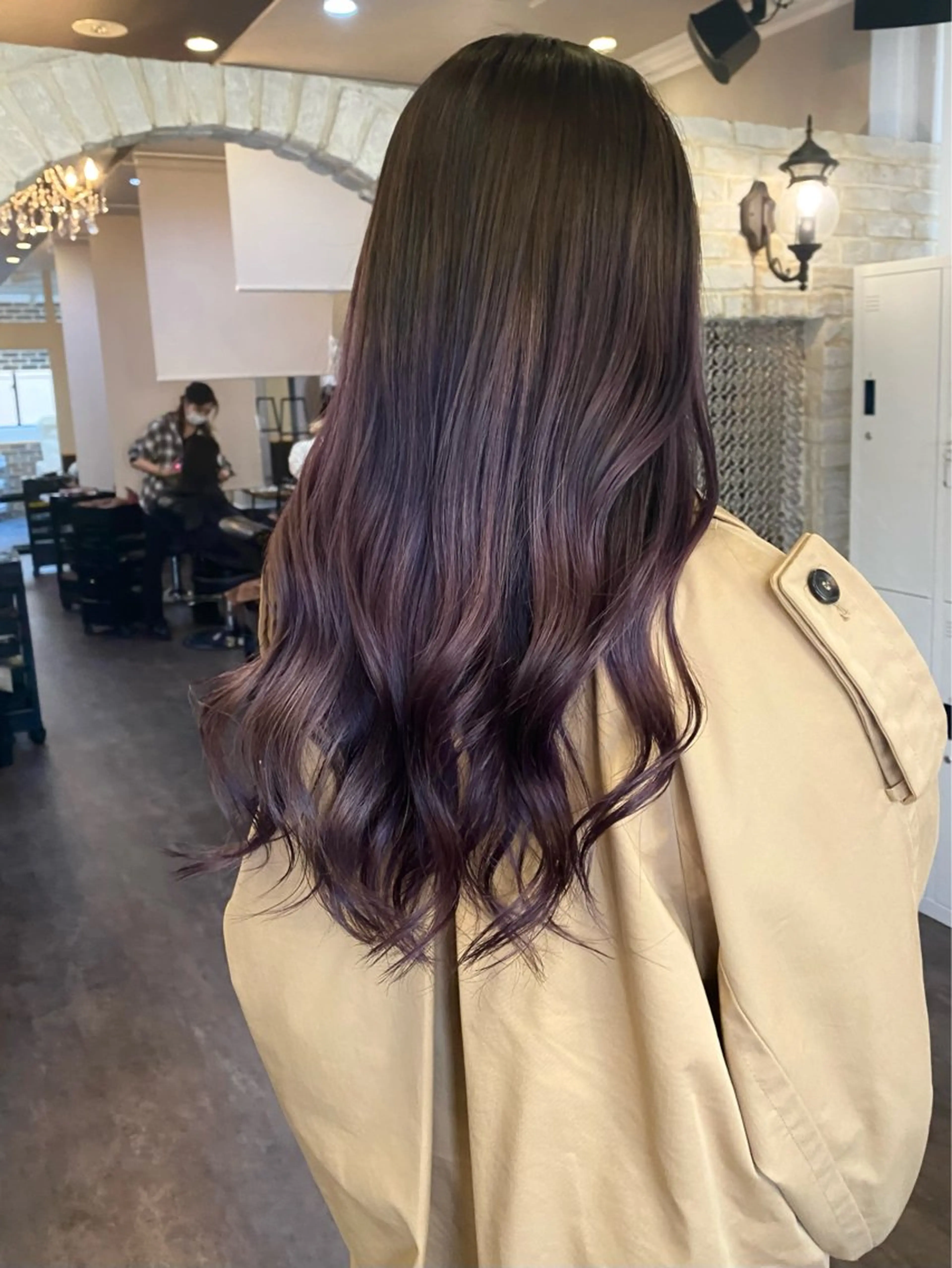 ロング カット ヘアカラー トリートメント 💖透明感カラー HAYATO💖のヘアスタイル