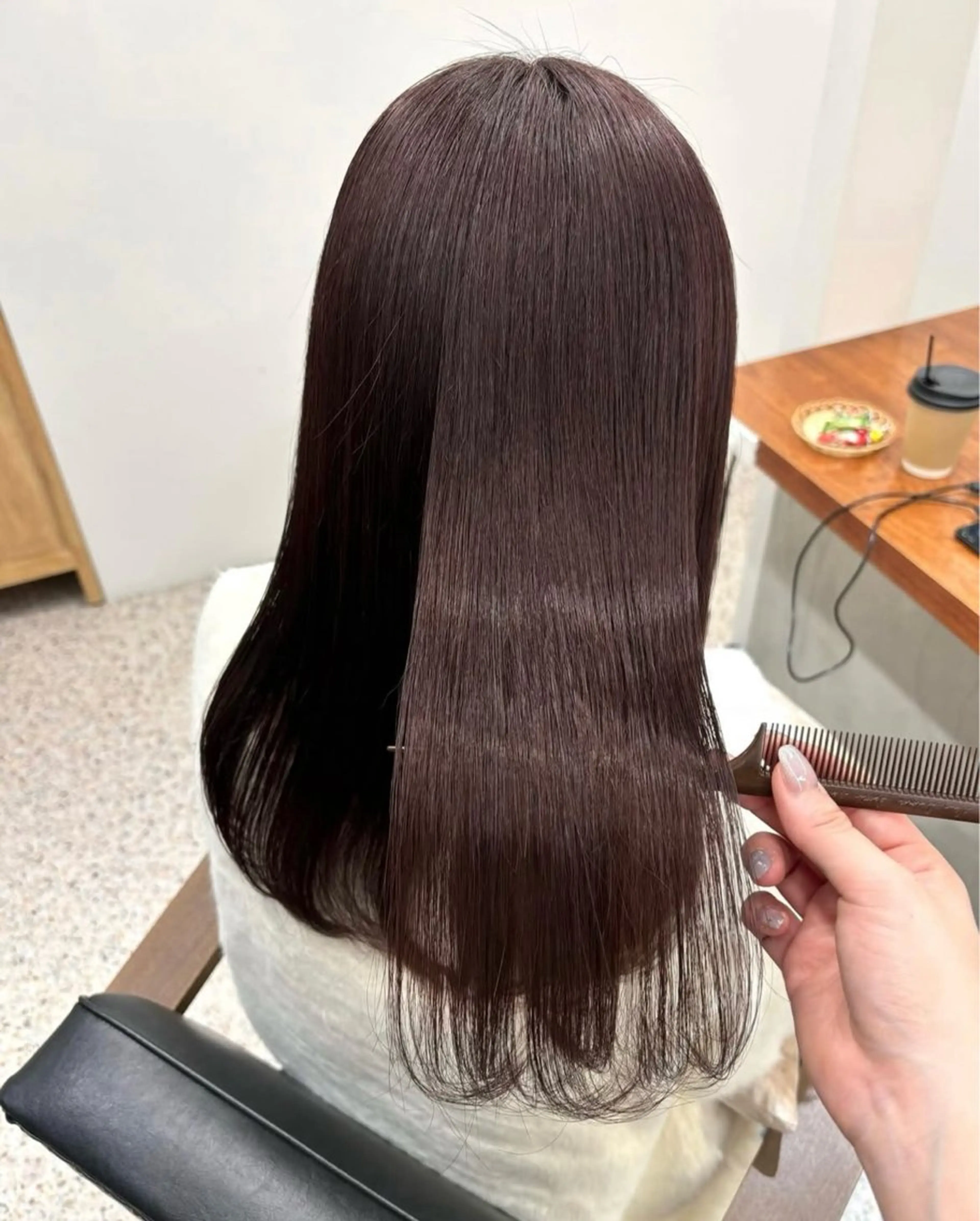 ミディアム 髪質改善 トリートメント カット ヘアカラー トリートメント 三宅 美帆のヘアスタイル