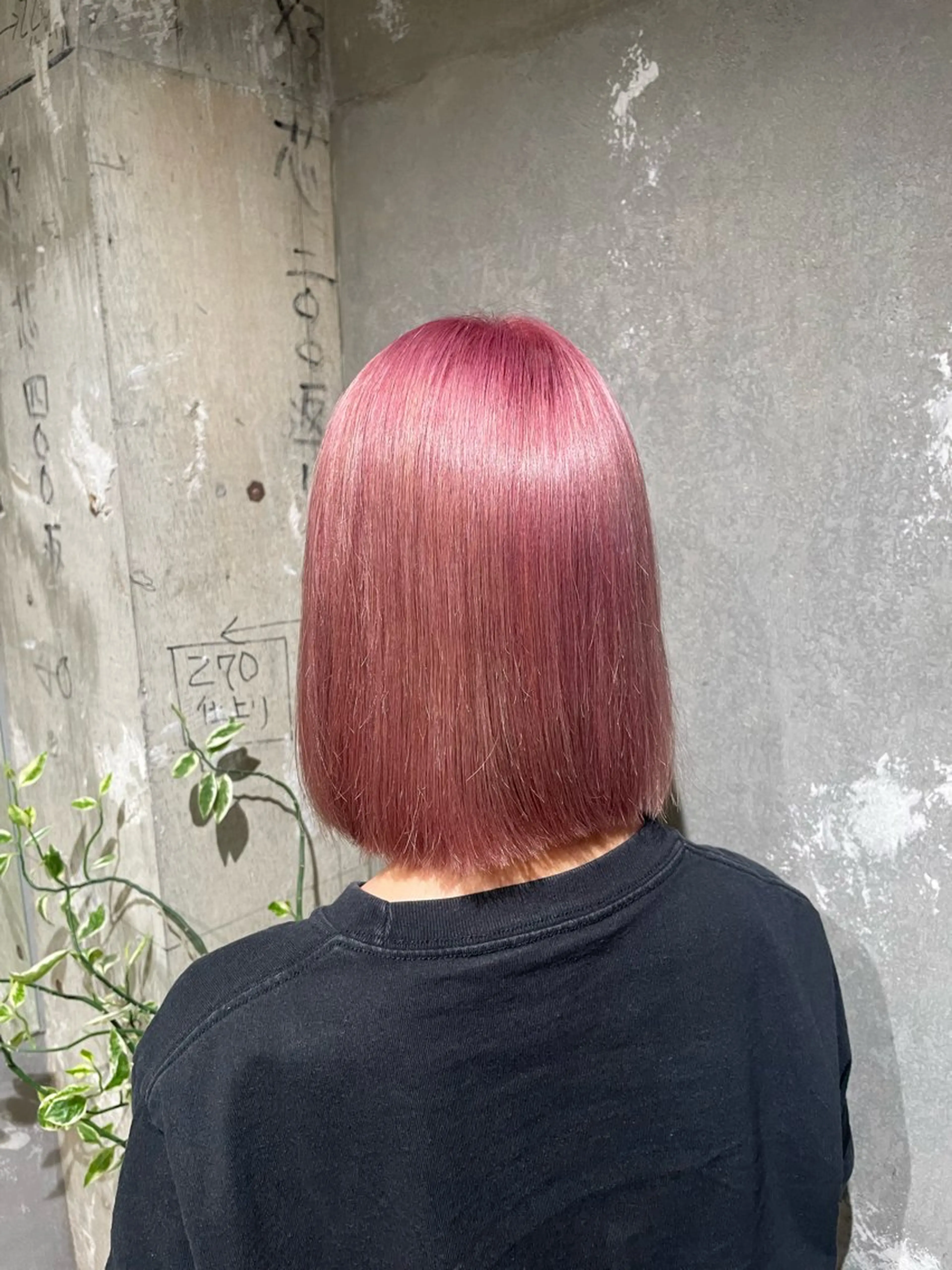 カラー ピンクカラー ショート/パーマ みづきのヘアスタイル